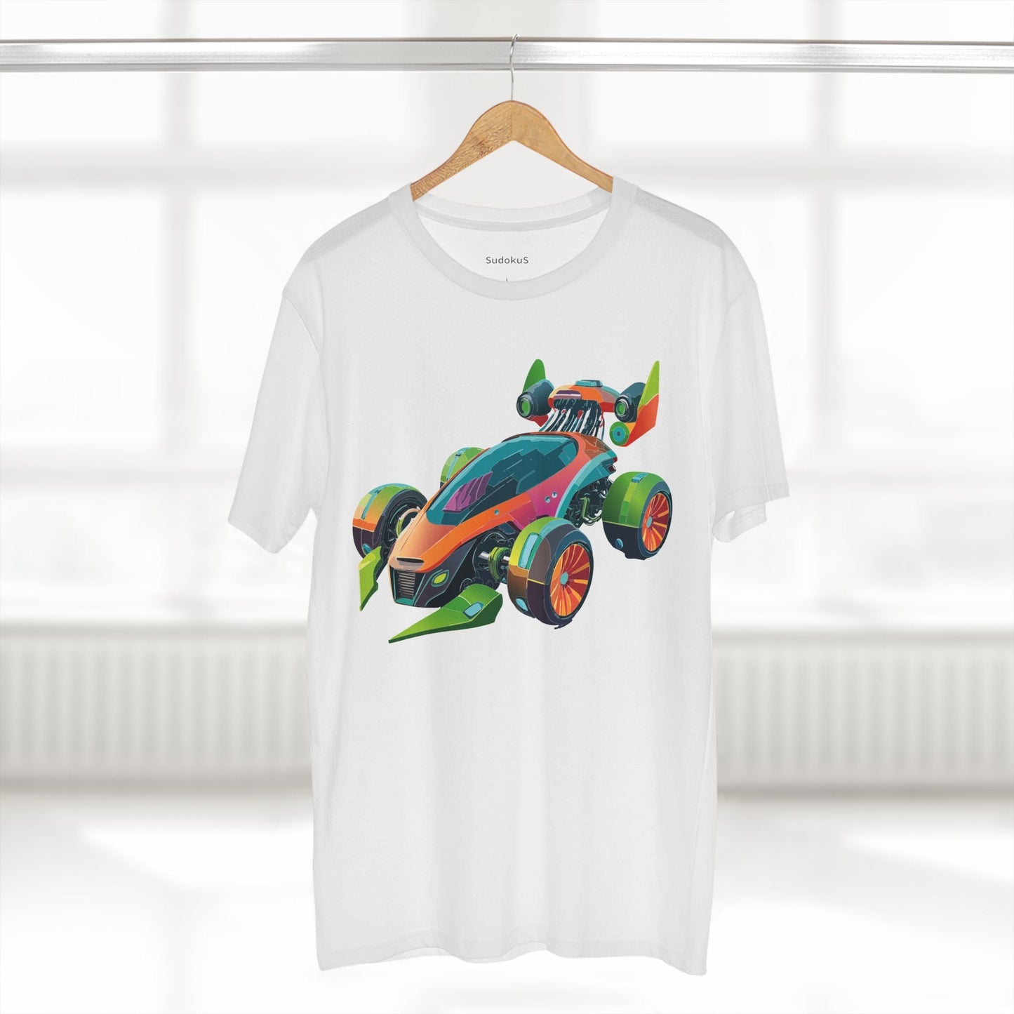 Car Graphic Unisex 100 Cotton Staple Tee 21