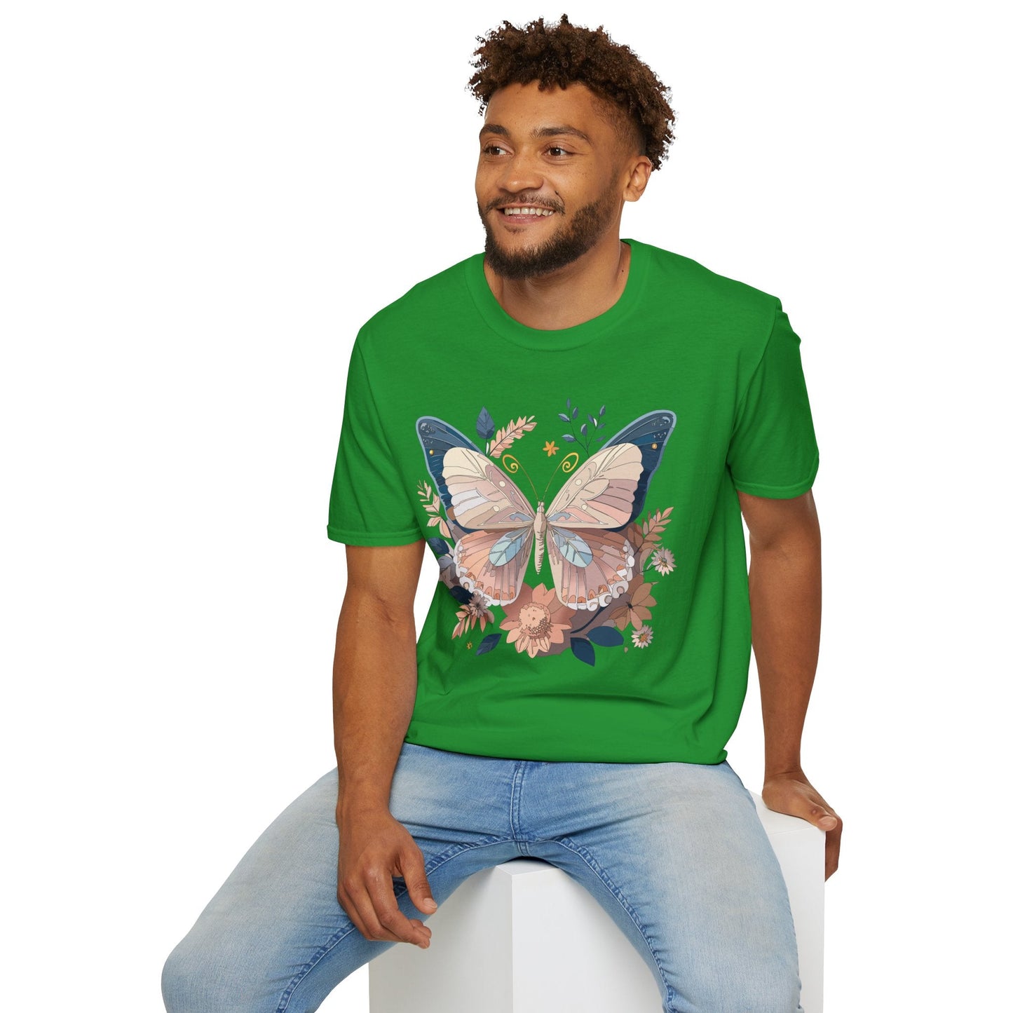 Monarch Butterfly Shirt Unisex Softstyle T Shirt 100 Percent Ring Spun Cotton Gildan 64000