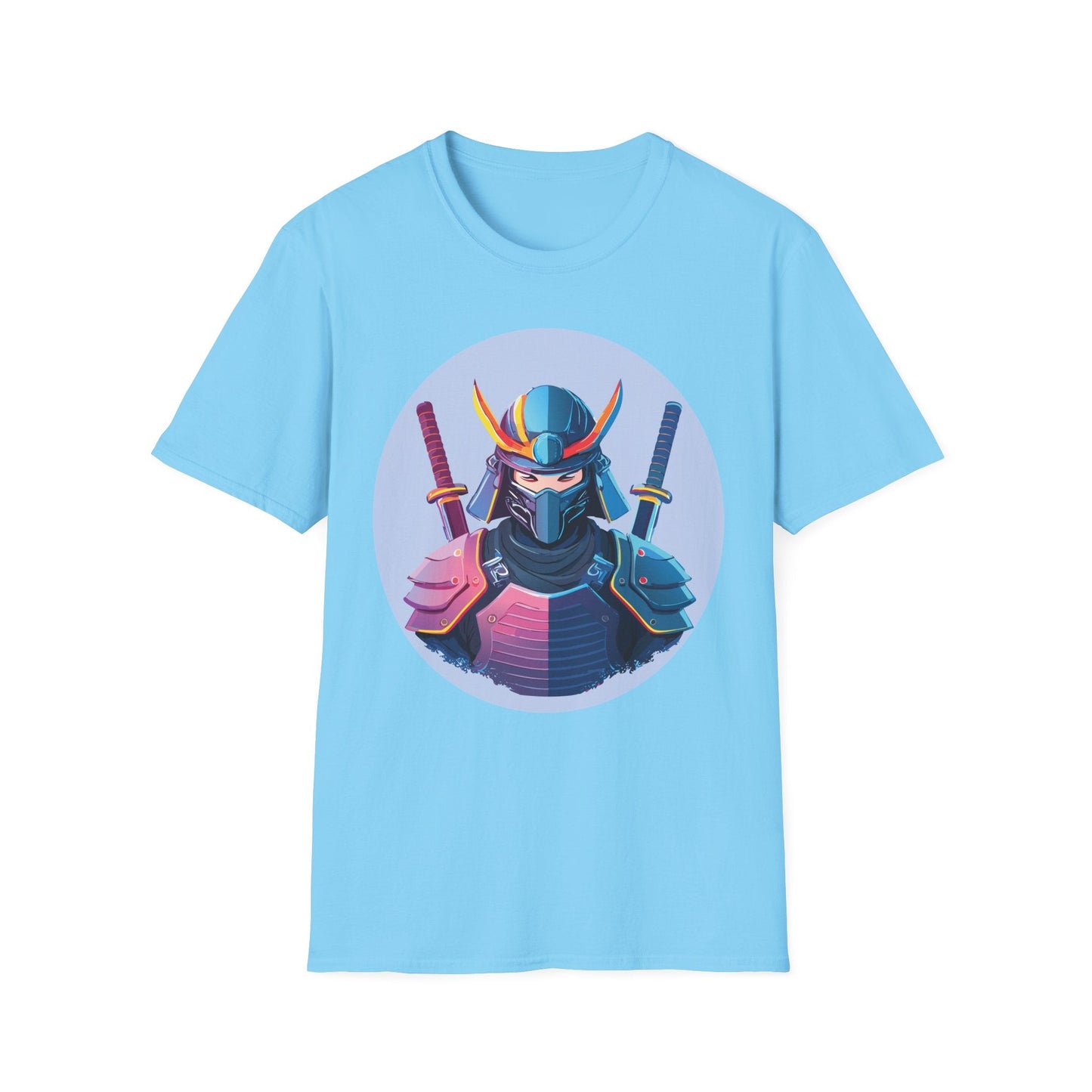 Samurai T Shirt Unisex Softstyle Gildan 64000 Breathable Cotton Tee For Everyday Wear