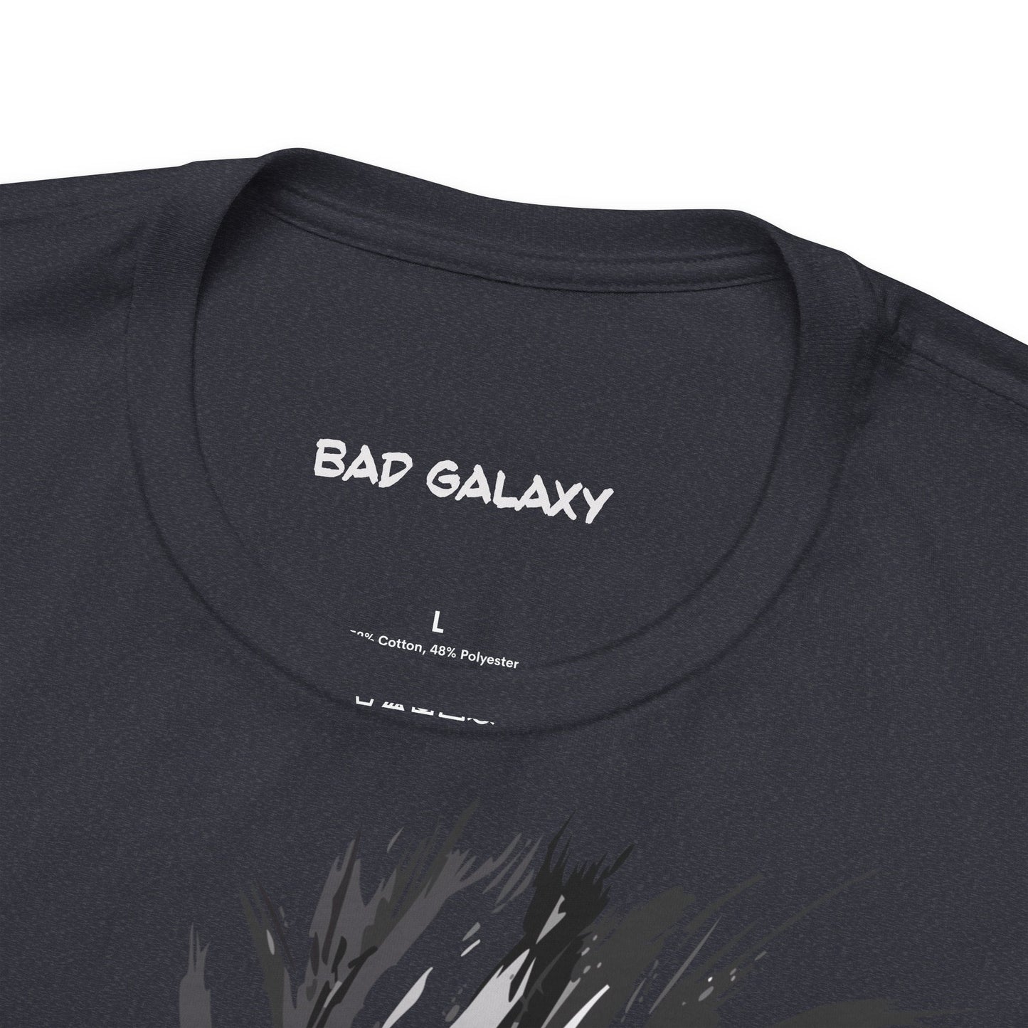 Punk Rock Tee Shirt From Bad Galaxy Made To Order 100 Percent Cotton Eco Friendly Inks