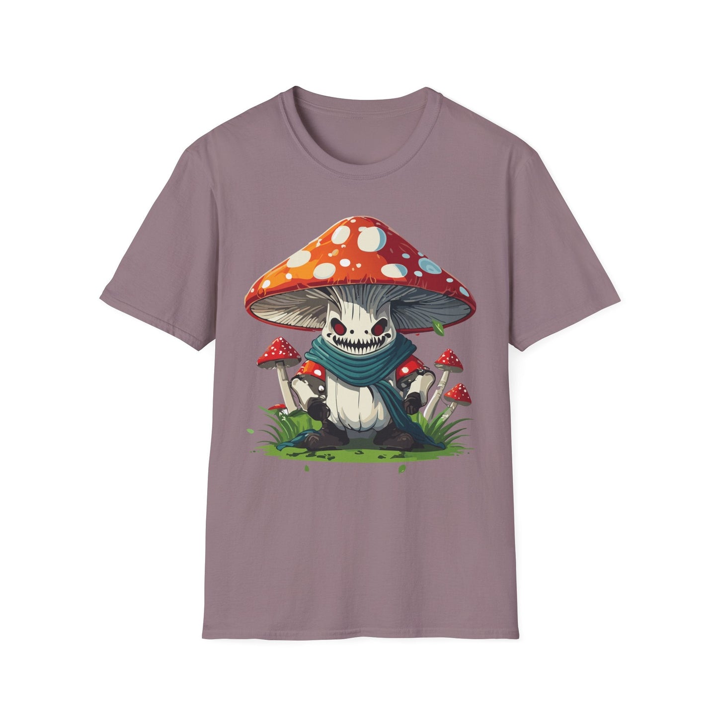 Funny Mashroom Graphic Unisex Softstyle Cotton With Cartoon Illustration Design 13