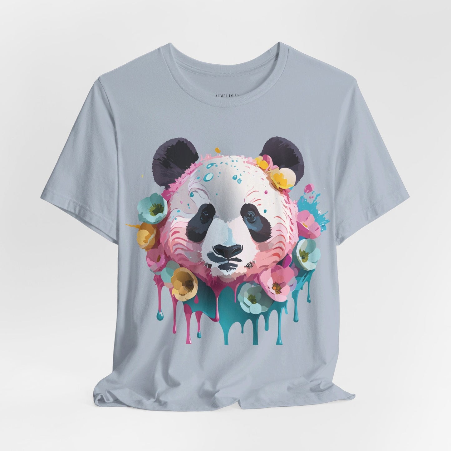 Panda Graphic Unisex 100 Cotton Vintage Art with Animal T-Shirt 6