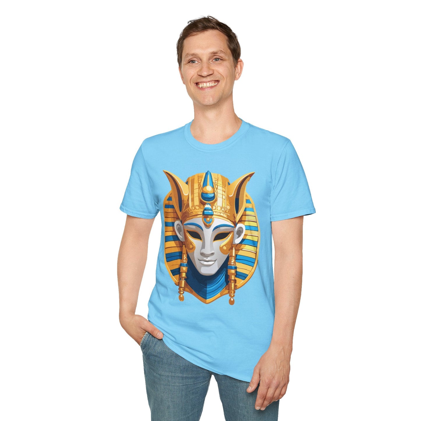 Mask Tee Shirt Unisex Masquerade Design Artwork Gildan Softstyle 64000 Cotton Tee