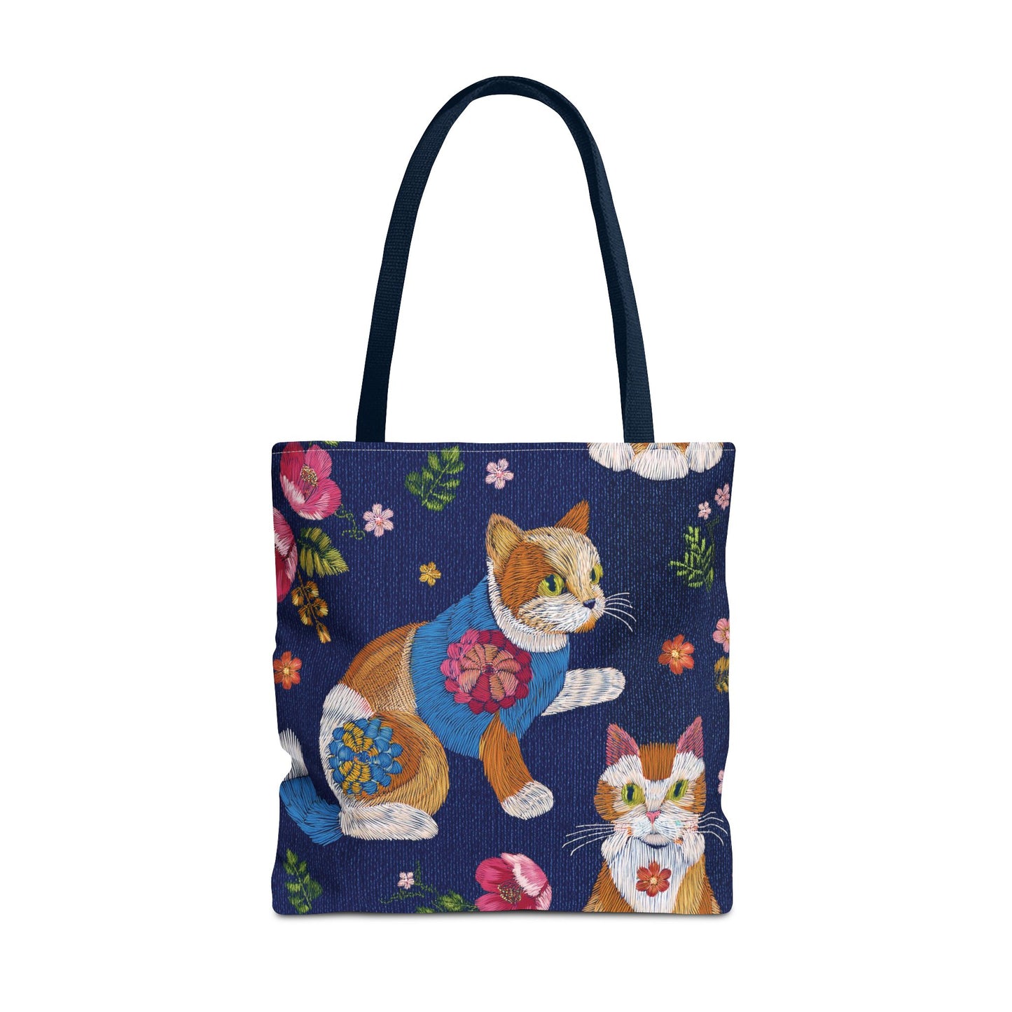 Denim Fabric Imitation Print Unisex Canvas Bag Poly Spun 3 Sizes Tote Bag 190-10