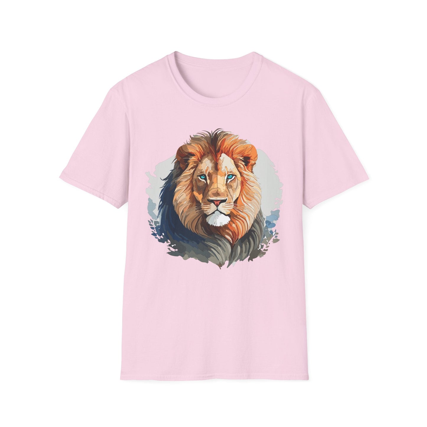 Lion Shirt Unisex Animal Tee Gildan Softstyle 64000 100 Percent Ring Spun Cotton