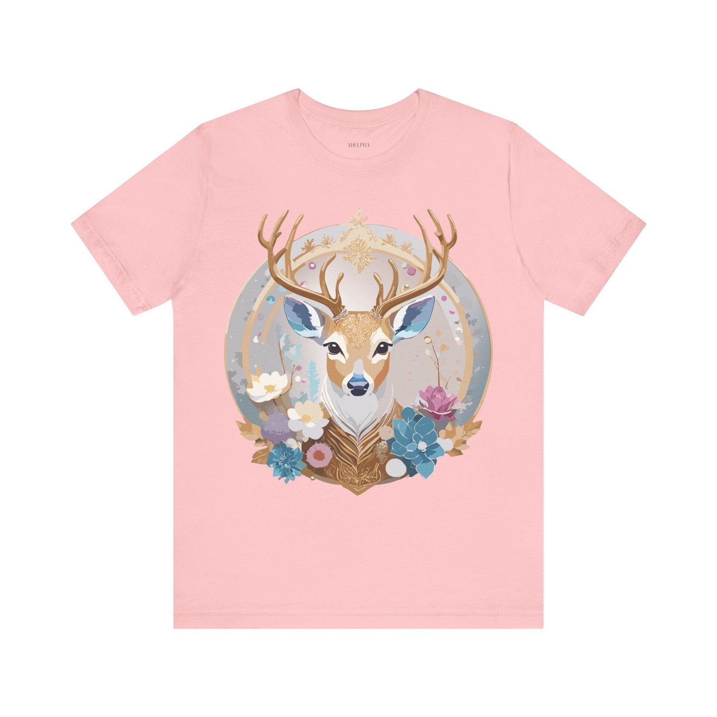Adelpha Medallion Graphic Tee Unisex Short Sleeve Vintage Inspired Artwork Shirt