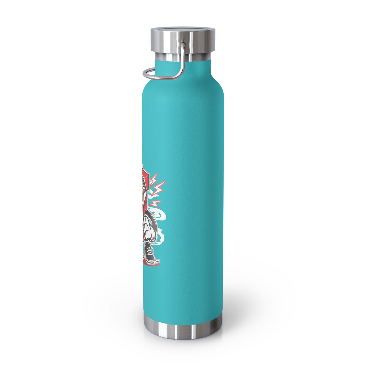 22oz Copper Insulated Water Bottle with Cartoon Design - CV15