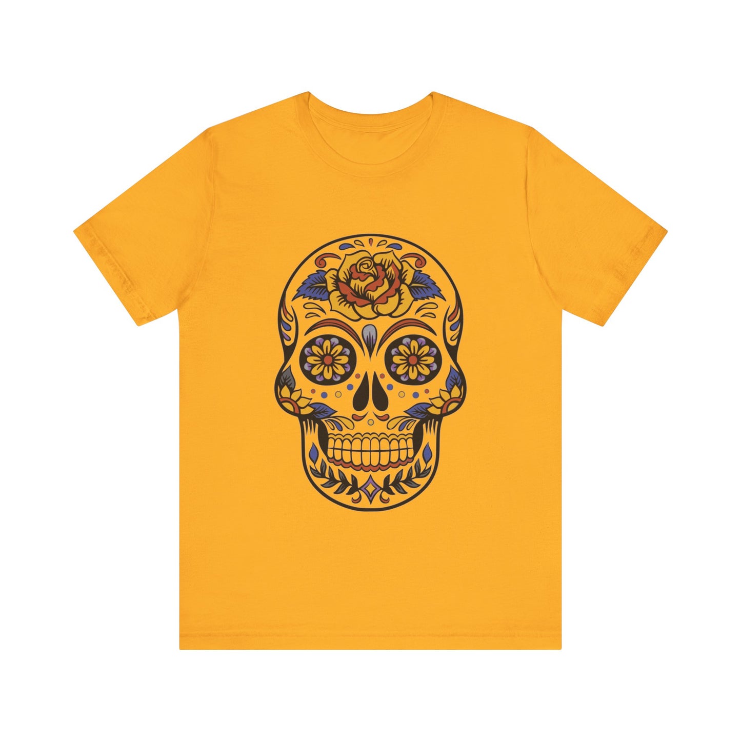 Unisex Cotton Tee Shirt with Skull