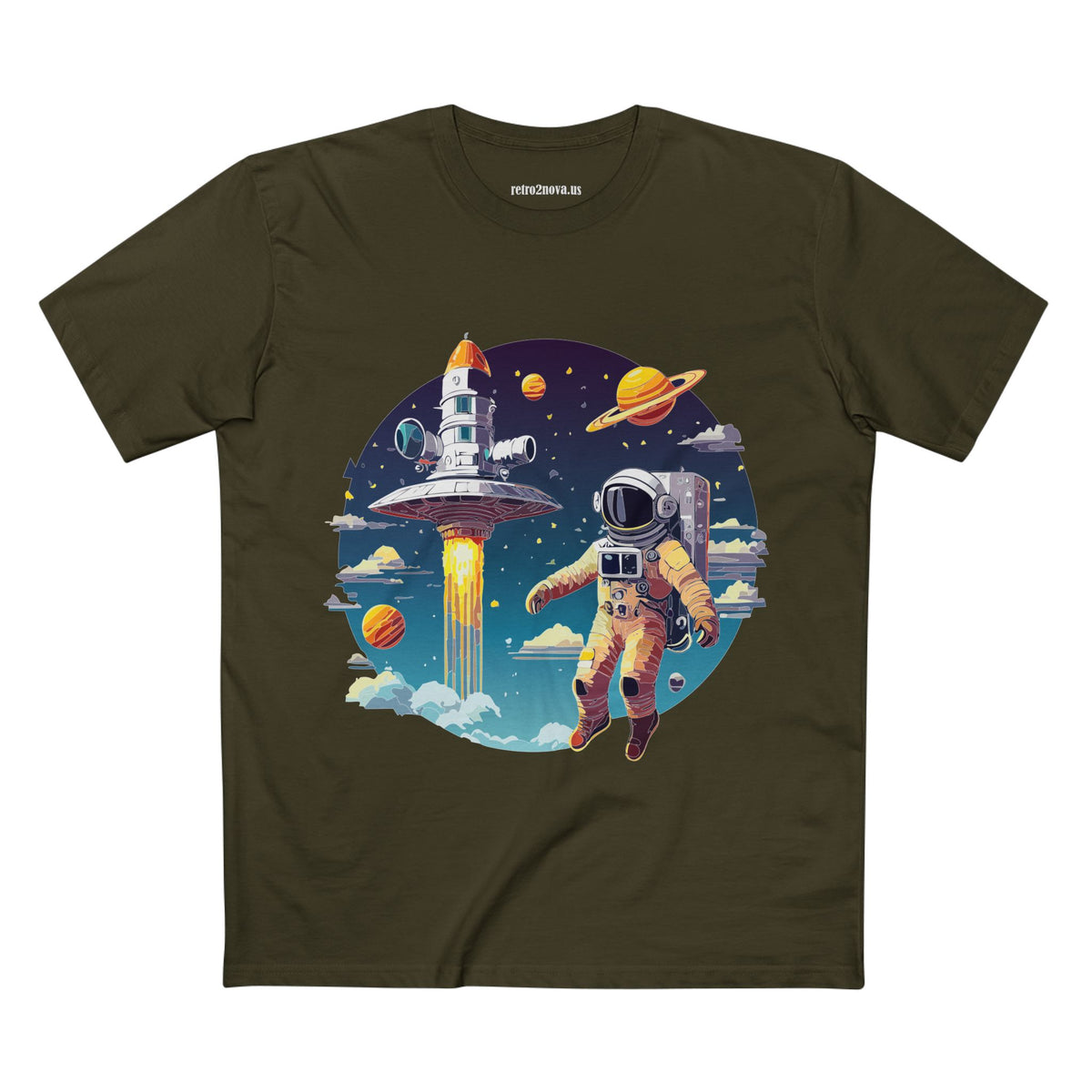 Cosmos Astronaut Graphic Tee Staple Unisex 100 Cotton Tee Shirt - CS-27