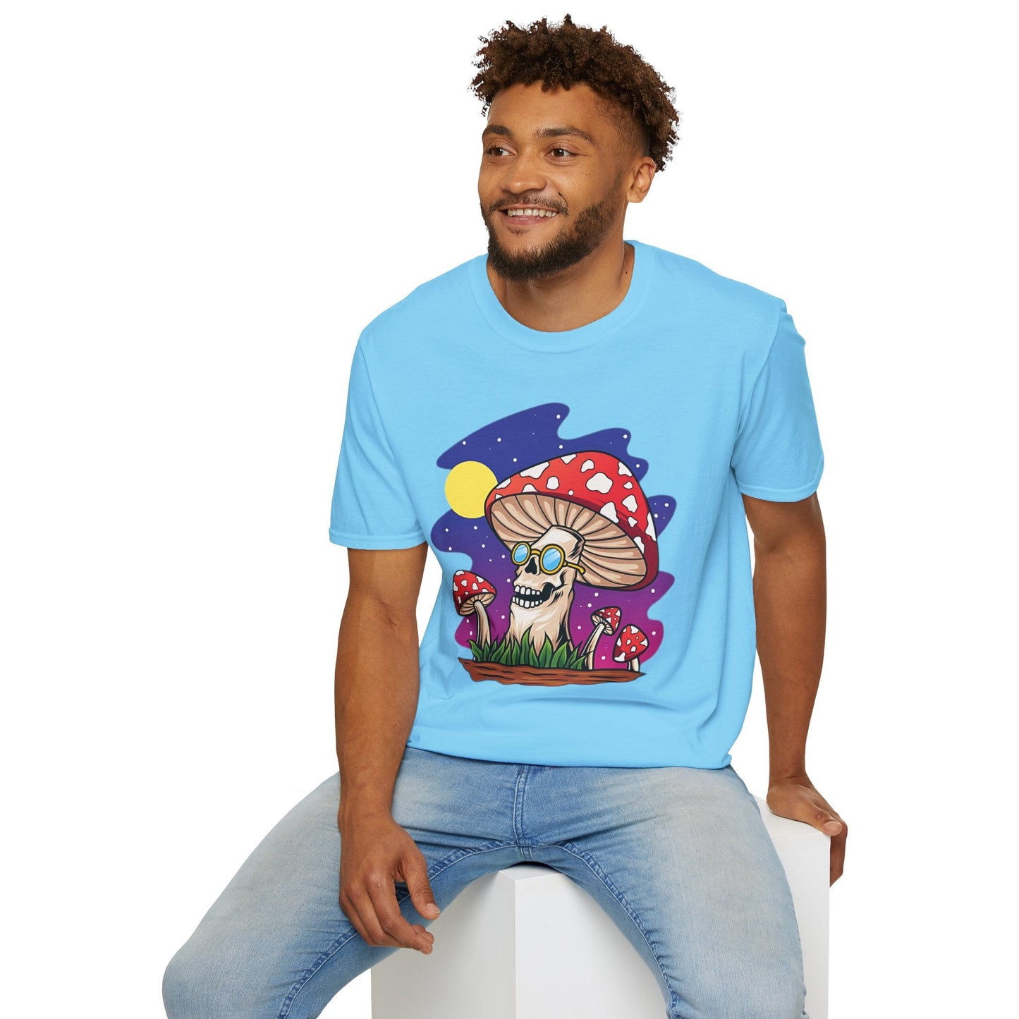 Mashroom Mushroom Tee Shirt Unisex Funny Fungus Design Softstyle 64000 Cotton Tee