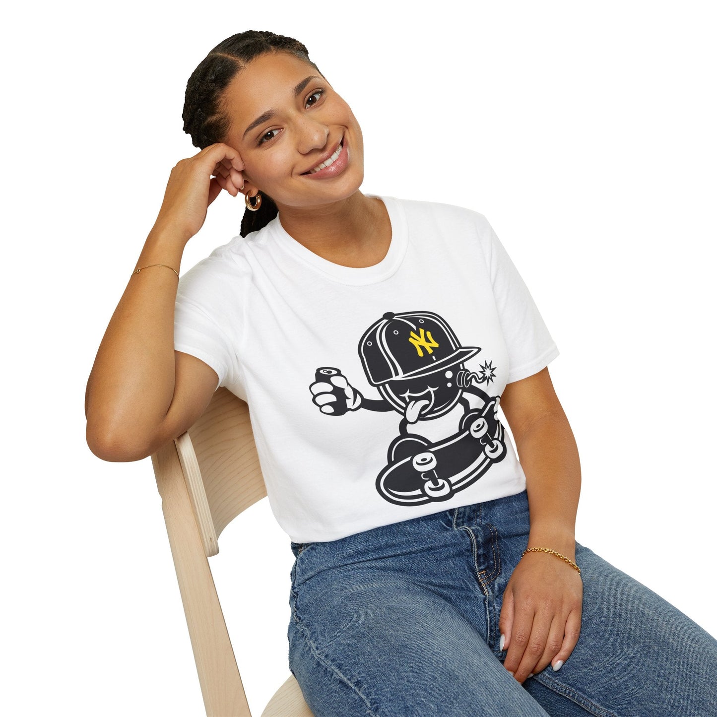 Cartoon T Shirt Animation Tee Funny Unisex Gildan Softstyle 64000 Cotton Breathable Lightweight Tee