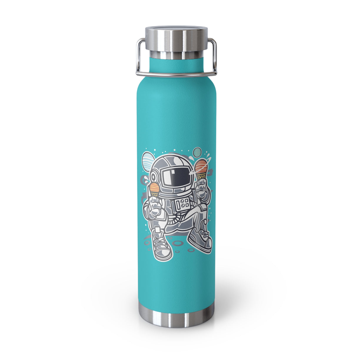 22oz Copper Insulated Water Bottle with Cartoon Design - CV5