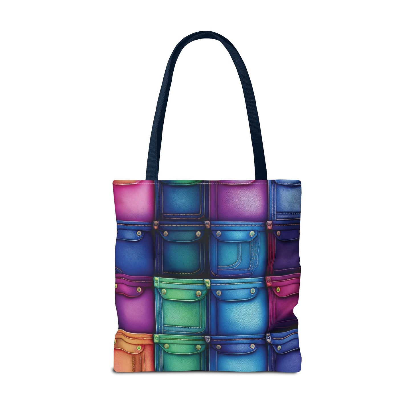 Denim Canvas Bag, Tote Bag Denim Printify