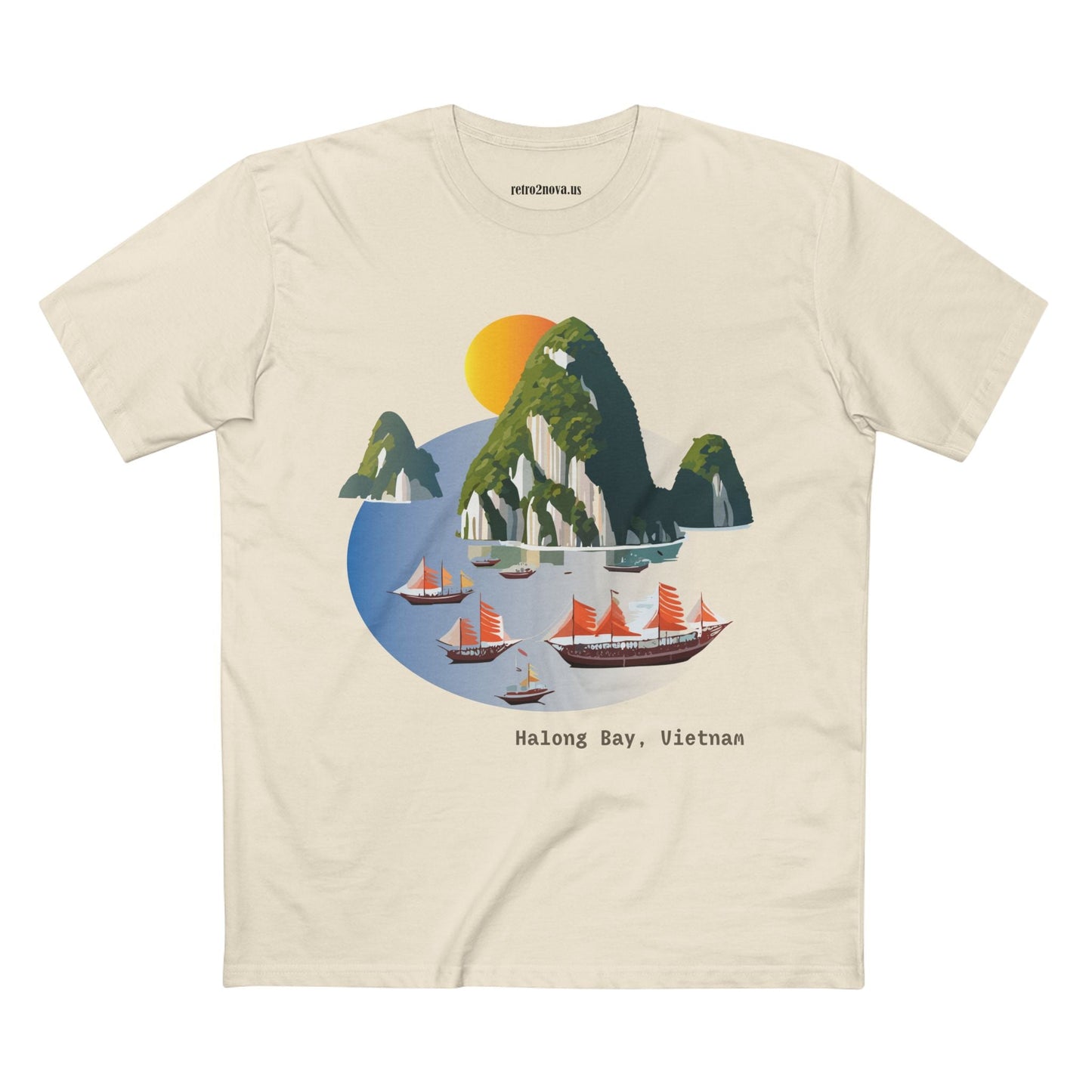 Travel Shirt Vietnam Tourists Unisex Premium Cotton Tee with Original Art Design