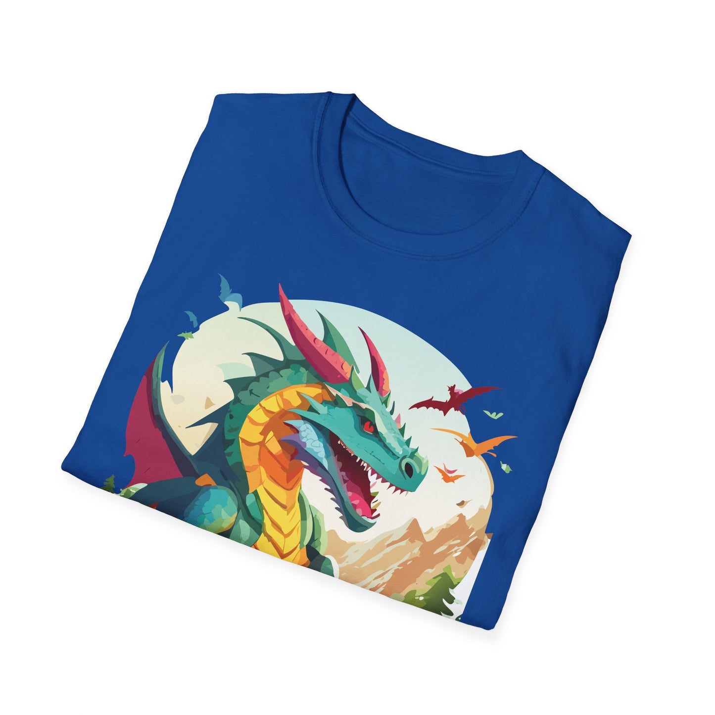 Dragon T Shirt Unisex Animal Tee Softstyle 64000 Premium 100 Percent Ring Spun Cotton