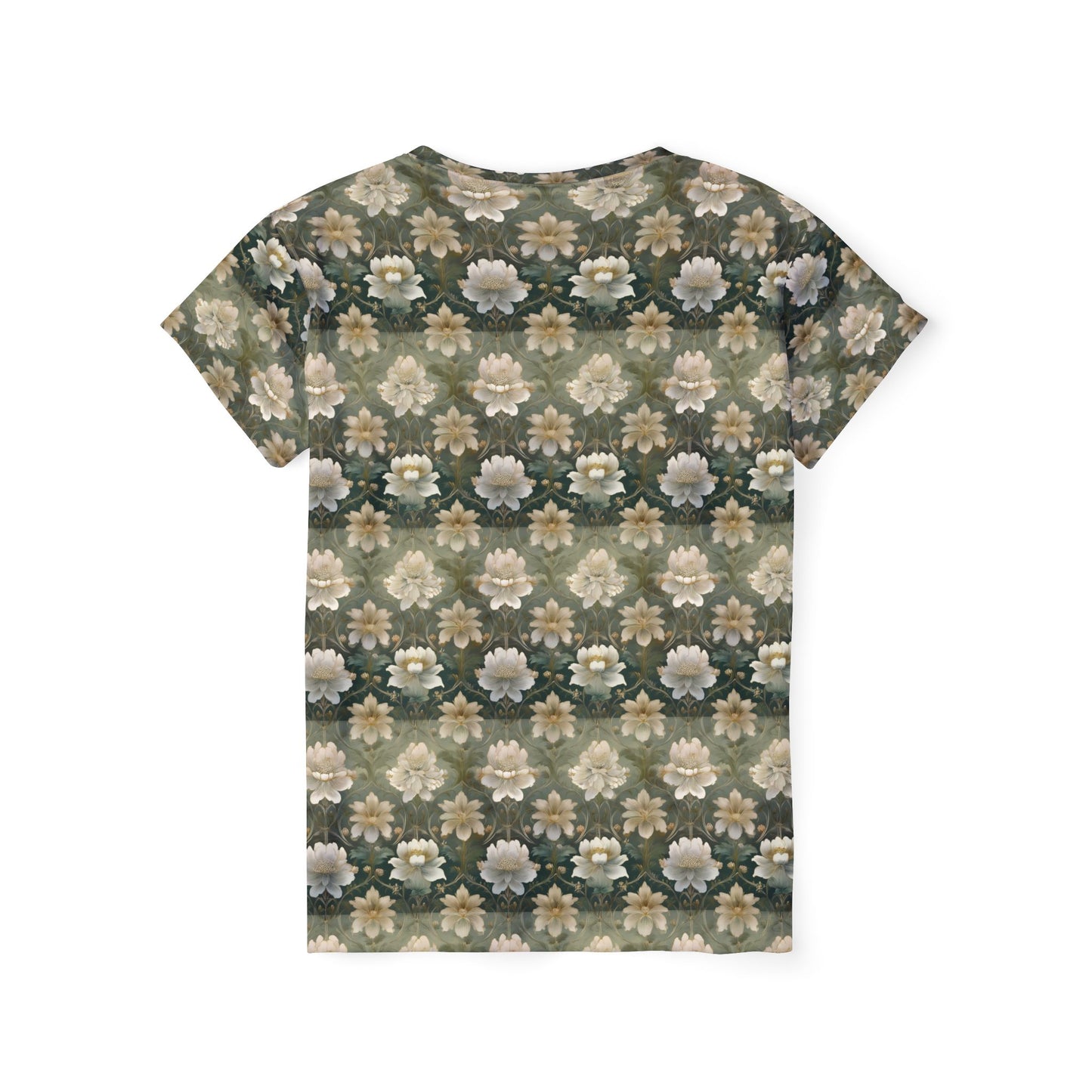 Women Poly T-Shirt with Floral Print