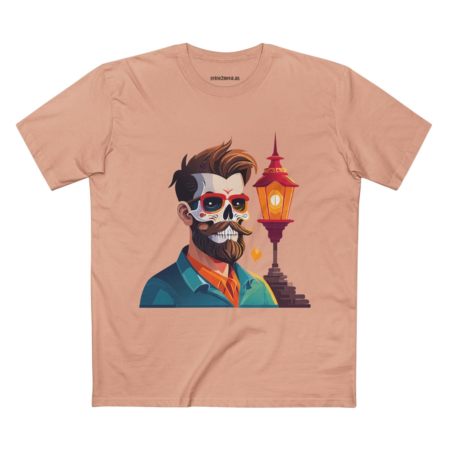 Skull Shirt Unisex Premium Cotton Tee With Skeleton Art Design From Retro2Nova Exclusive Collection