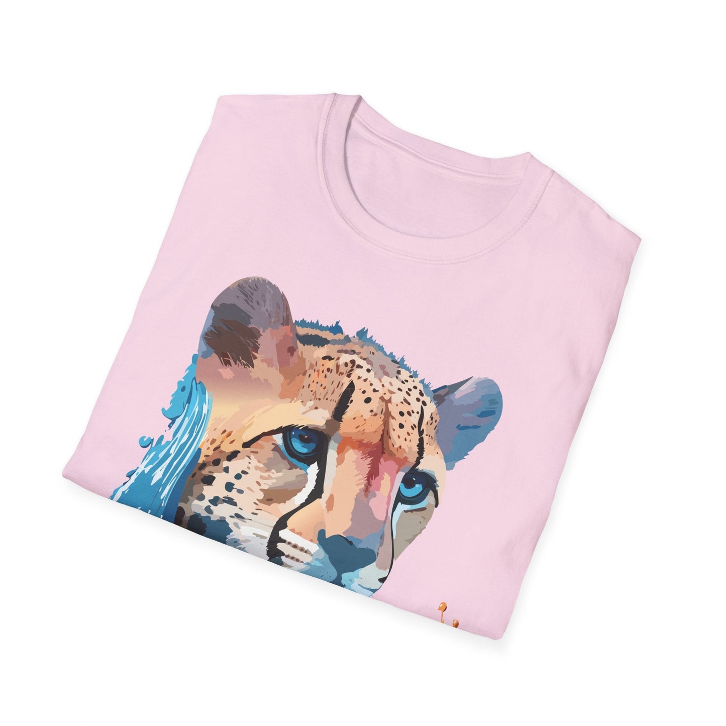 Cheetah Shirt Unisex Tee Softstyle Gildan 64000 100 Percent Ring Spun Cotton