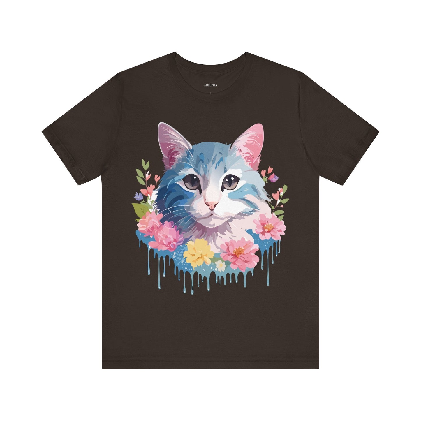 Cat Graphic Tee Unisex Vintage Inspired Shirt By Adelpha Short Sleeve