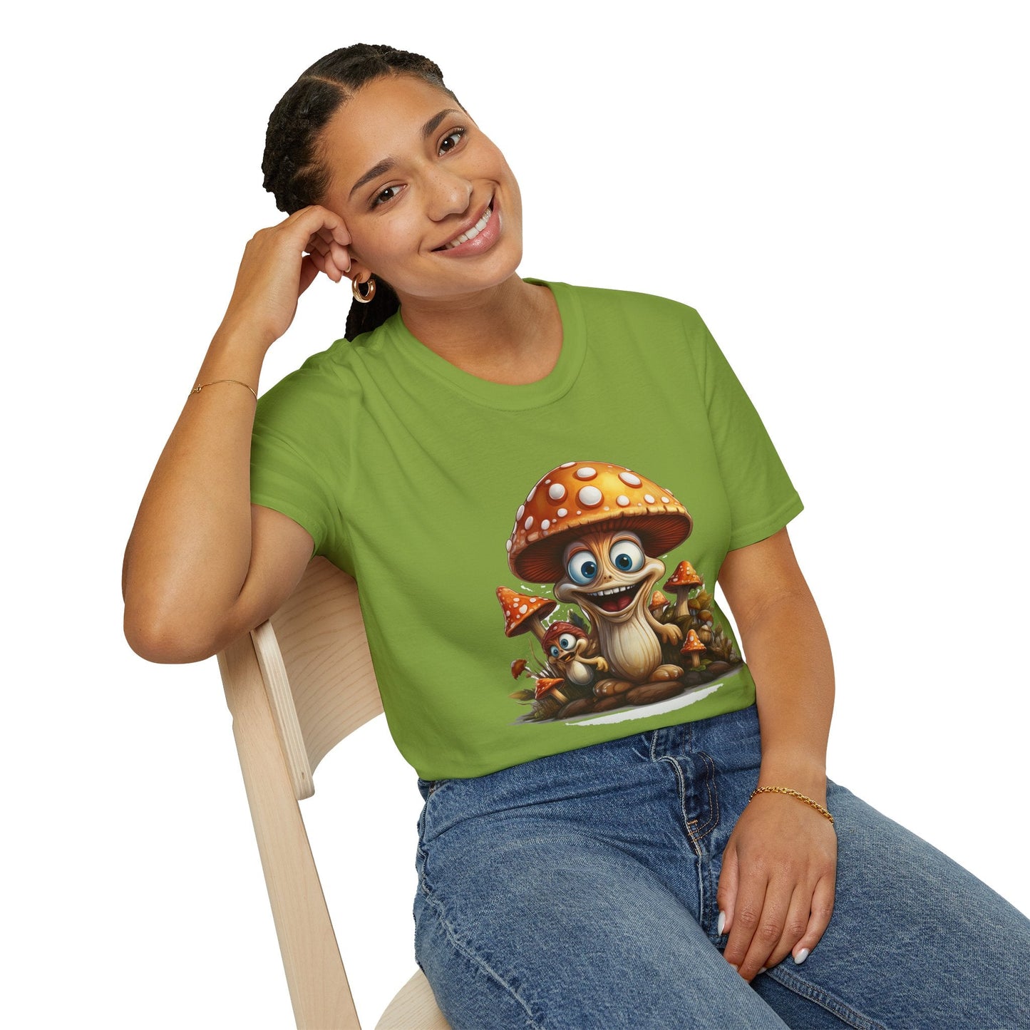 Mashroom Tee Shirt Unisex Softstyle 64000 Comfortable Mushroom Shirt With Funny Fungus Design