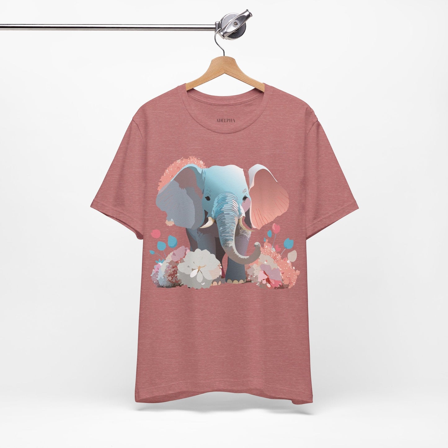 Elephant Graphic T Shirt By Adelpha Unisex Jersey Short Sleeve Artwork Tee Vintage Inspired