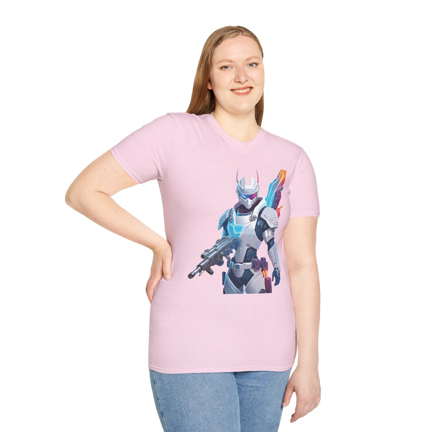 Robocop T Shirt Unisex Softstyle 64000 Graphic Tee 100 Percent Ring Spun Cotton Comfort
