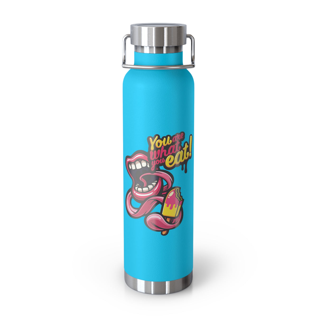 22oz Copper Insulated Water Bottle with Cartoon Design - CV70