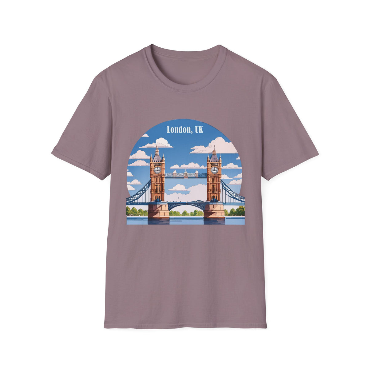London Tower Bridge Illustration T-Shirt | London, UK skyline tee