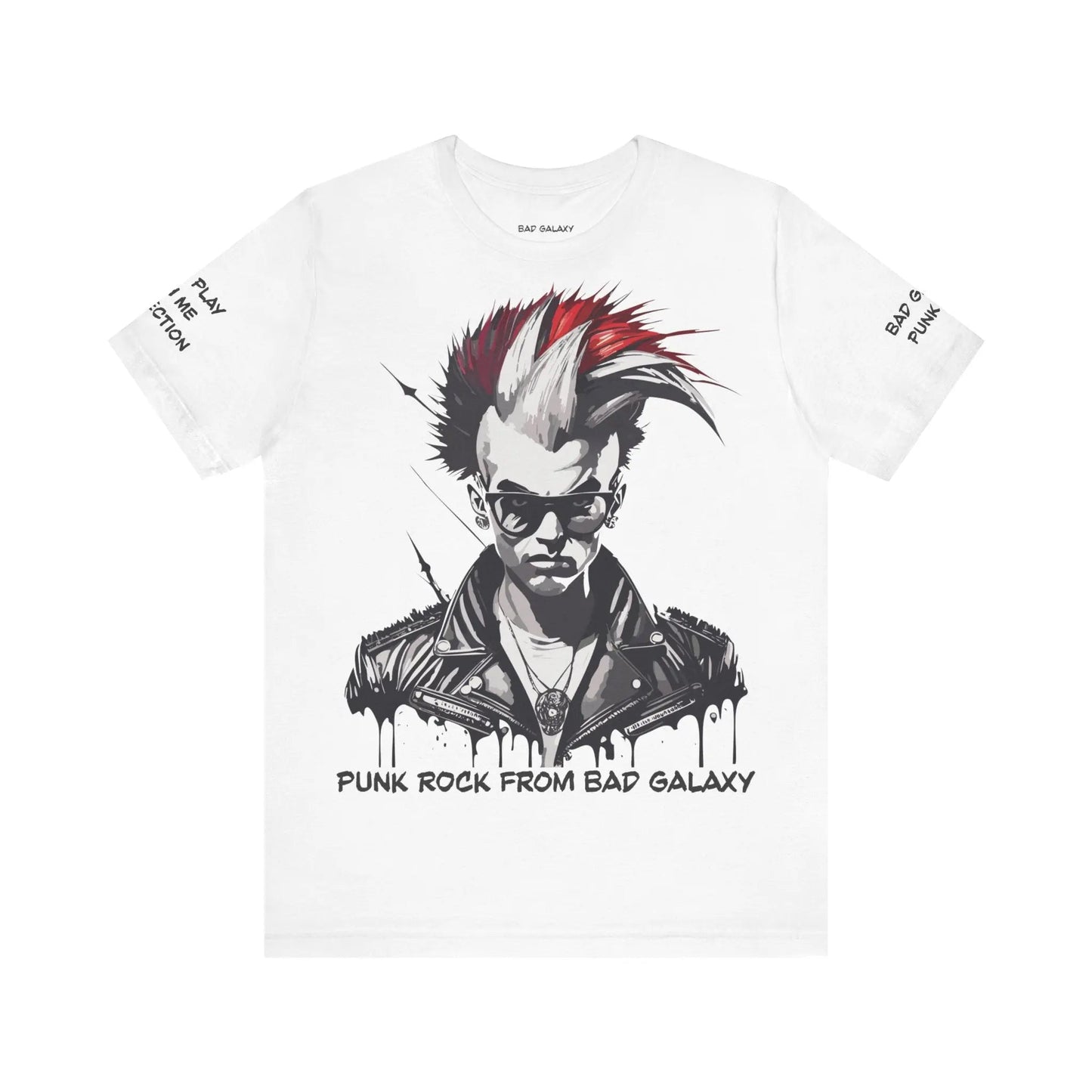 Punk Rock Tee Shirt From Bad Galaxy Made To Order 100 Cotton Free Shipping Eco Friendly Inks