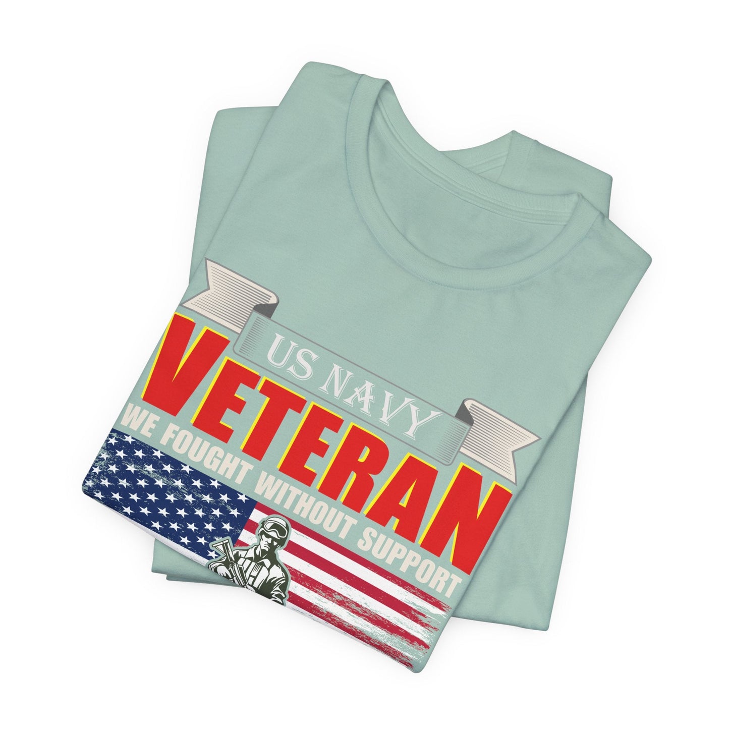 Army Veteran Patriotic Graphic Design Unisex Cotton T-Shirt v42