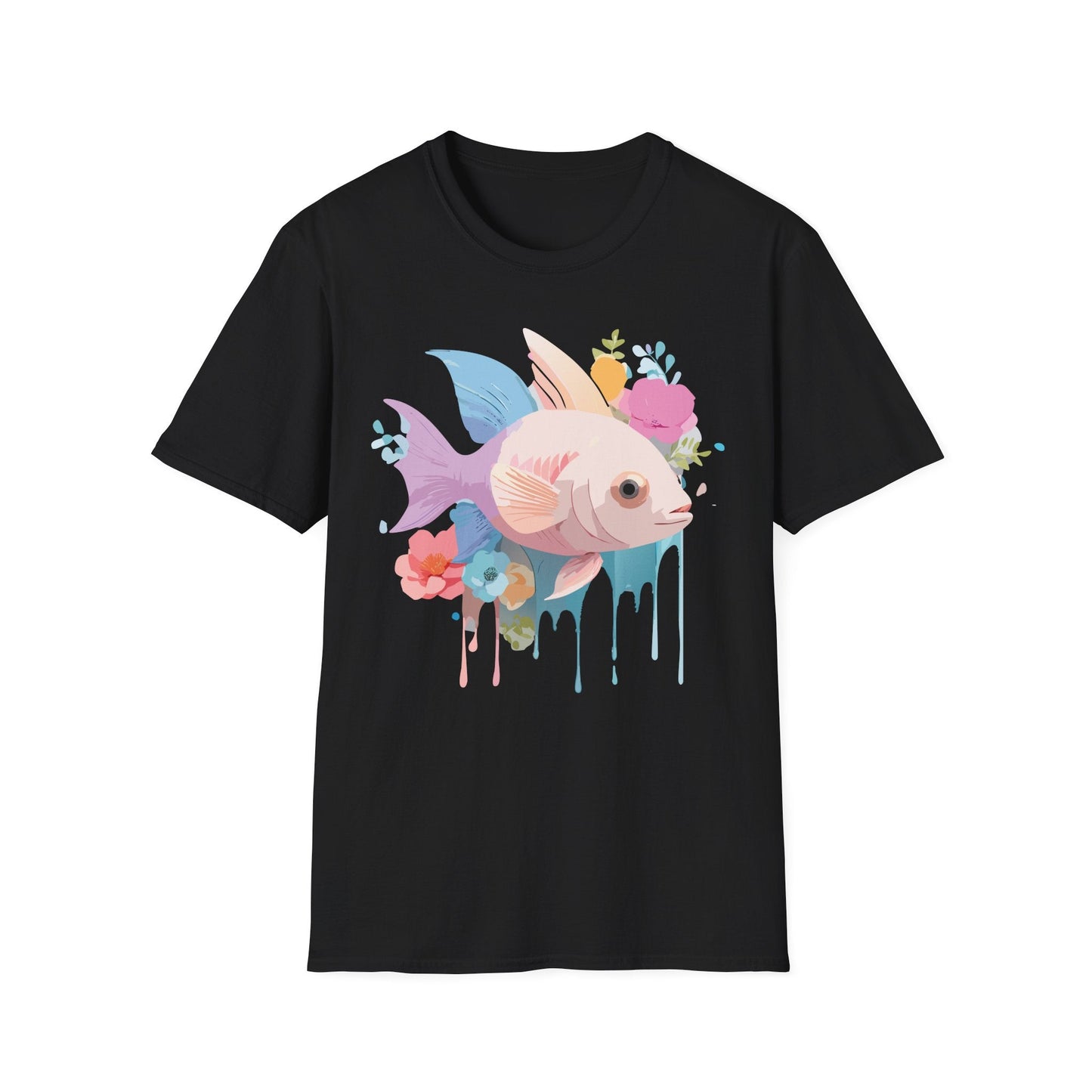 Fish Art Design Shirt, T Shirt with Fish, Graphic Shirt, Tee Shirt with Graphic Design, Shirt with Fish Graphic Art