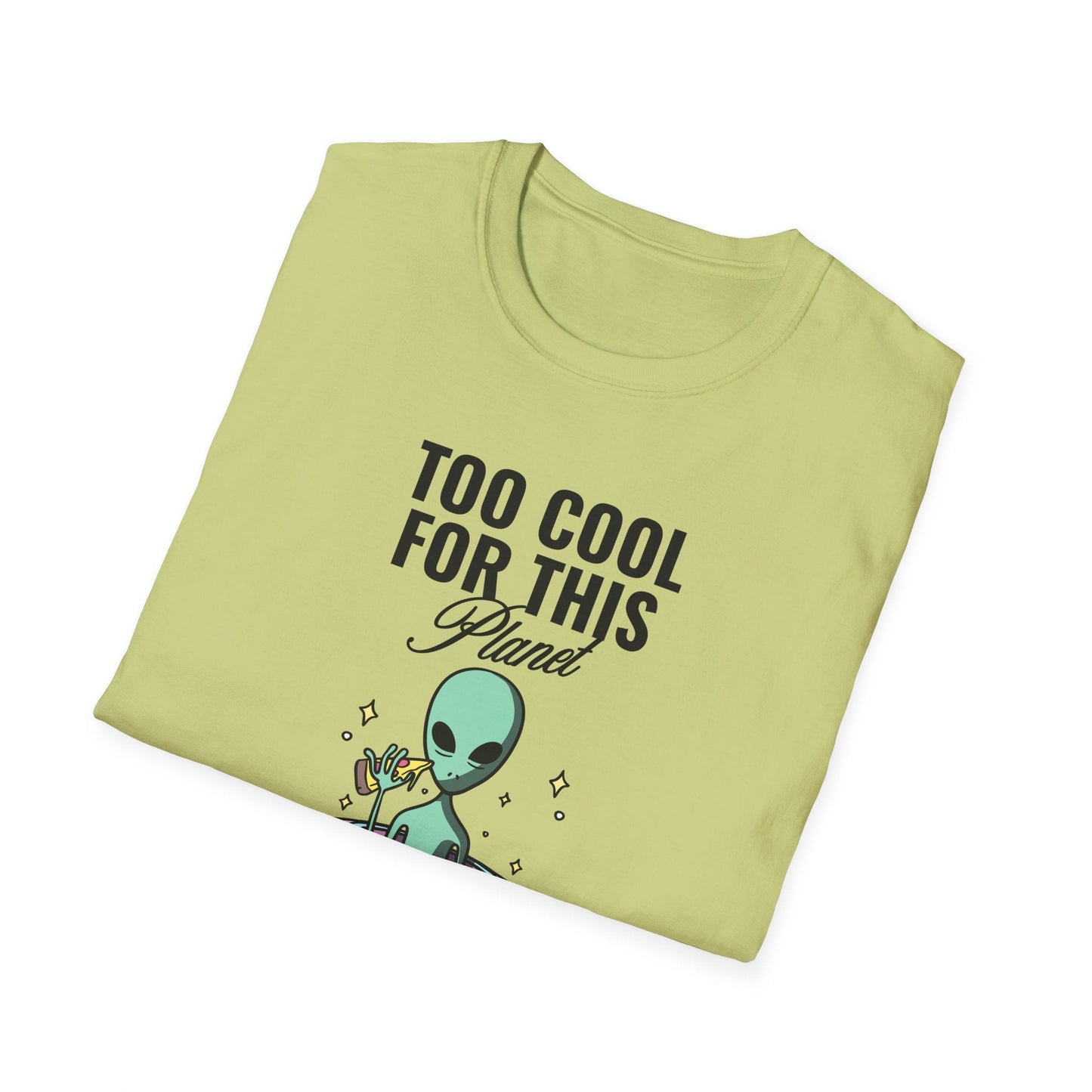 Alien UFO TShirt  Too Cool For This Planet Graphic Tee