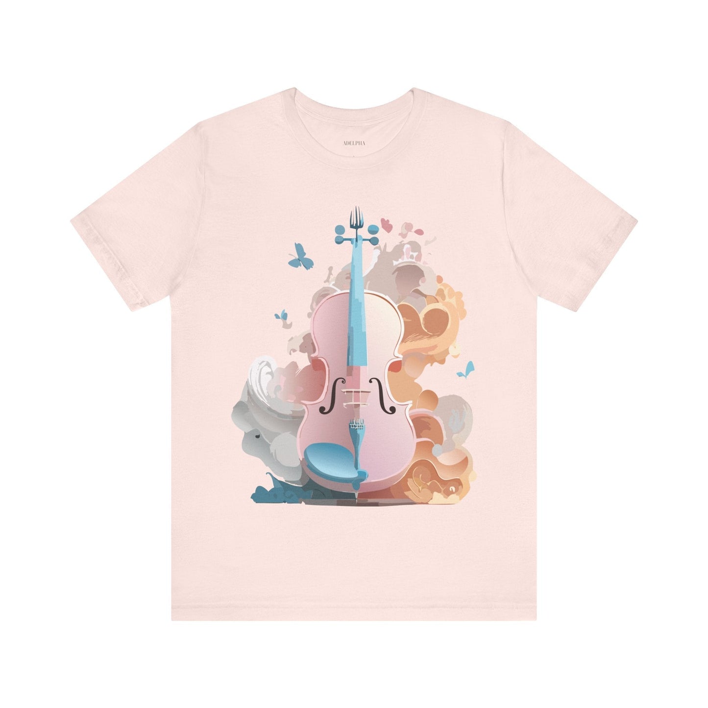 Music Graphic Unisex 100 Cotton Vintage Art with Musical Elements Tee 7