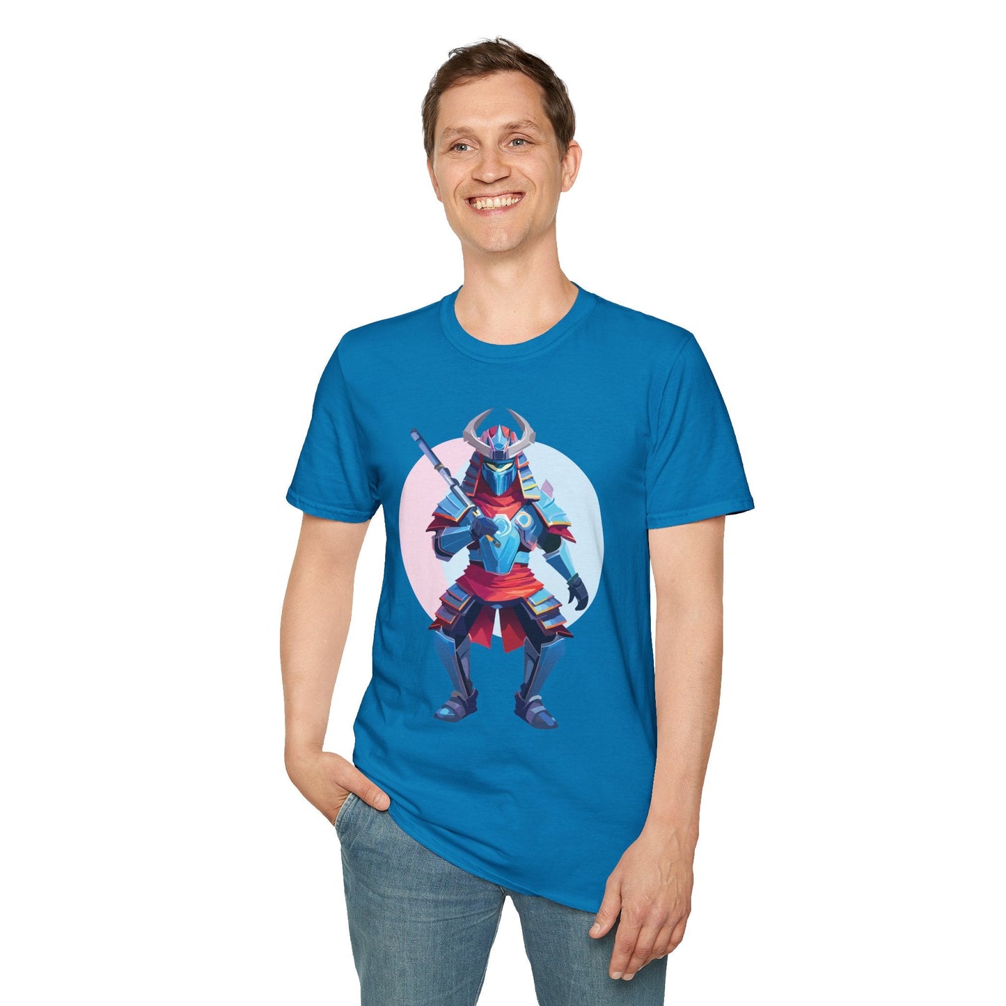 Samurai T Shirt Unisex Softstyle Tee Made From 100 Percent Ring Spun Cotton Gildan 64000