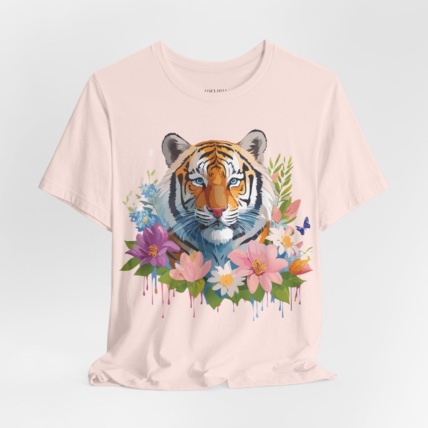Tiger Graphic Tee Unisex Vintage Inspired Shirt By Adelpha Premium Short Sleeve Edition