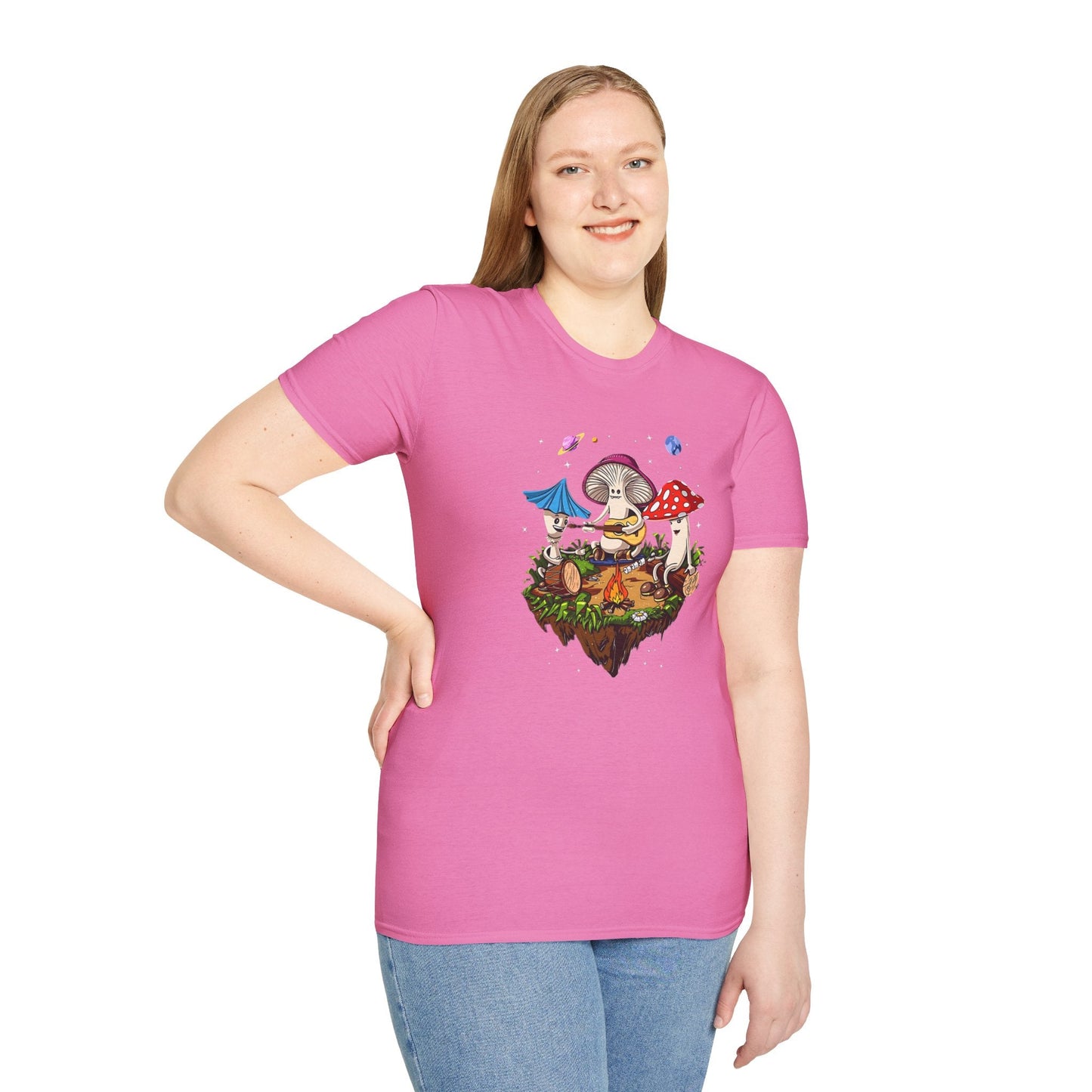 Mashroom Tee Shirt Unisex Funny Mashroom Design Gildan Softstyle 64000 Tee Softstyle Comfort