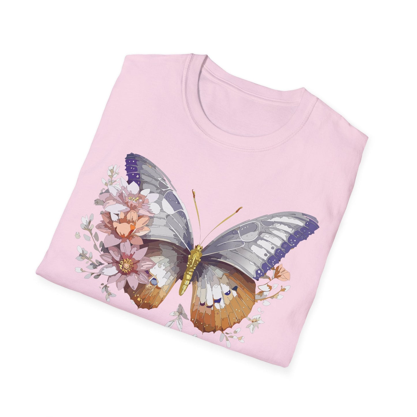 Butterfly Shirt Unisex T Shirt 100 Percent Ring Spun Cotton Gildan Softstyle Tee