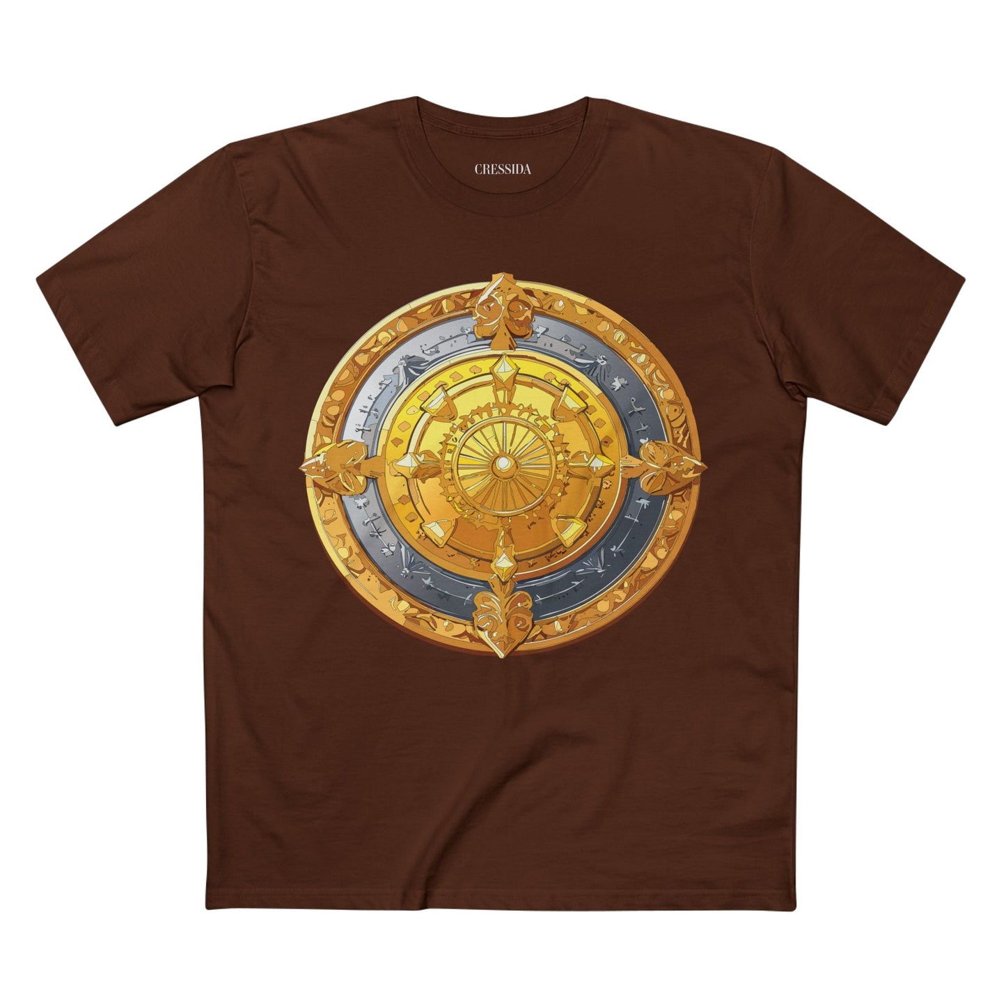 Antique Gold Coin Graphic Design T-Shirt Unisex 100 Cotton With Golden Print Artwork Tee 5