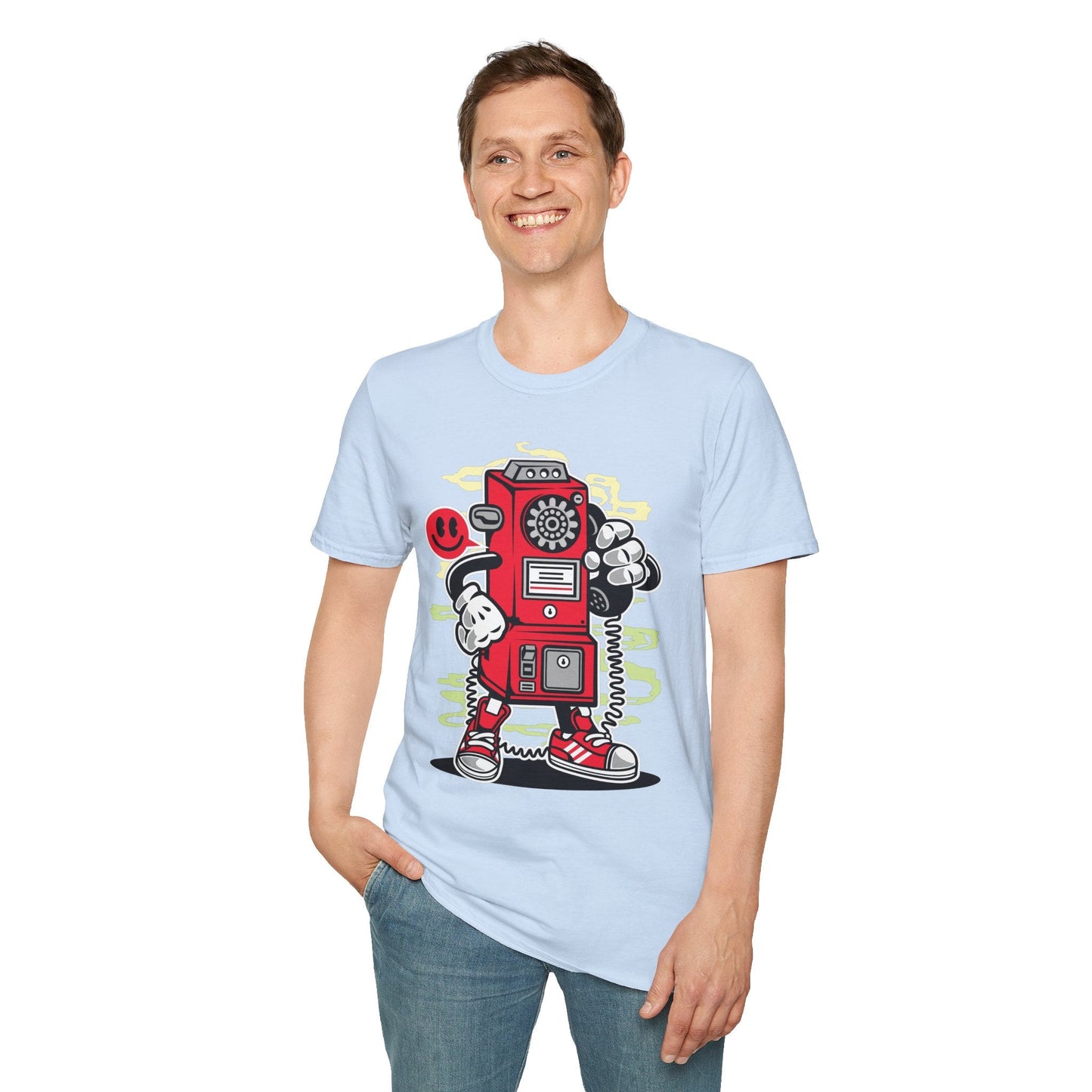 Cartoon T Shirt Animation T Shirt Funny Graphic Tee Softstyle 64000 Unisex Short Sleeve
