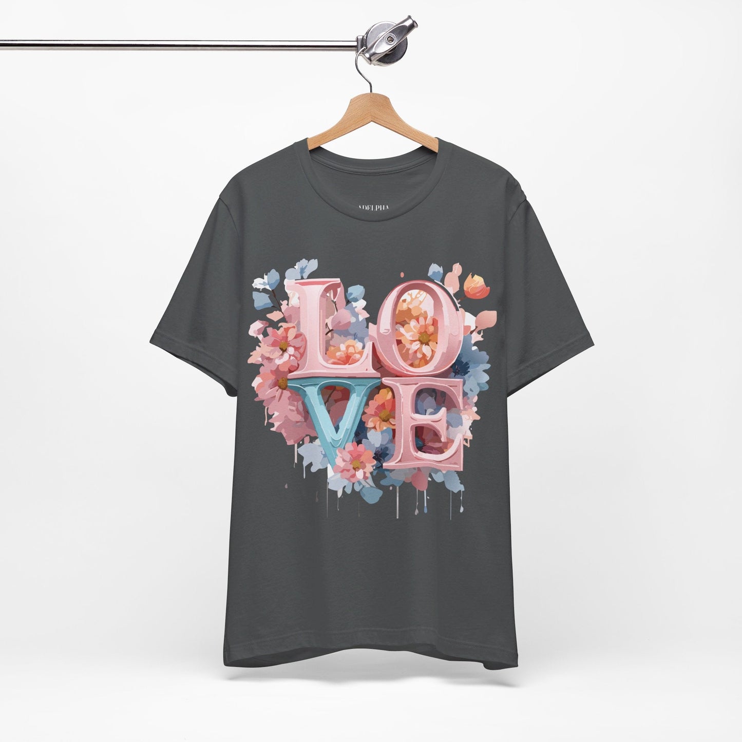 Valentine Graphic Tee Unisex Vintage Inspired Art Design Shirt Adelpha Premium Jersey Short Sleeve