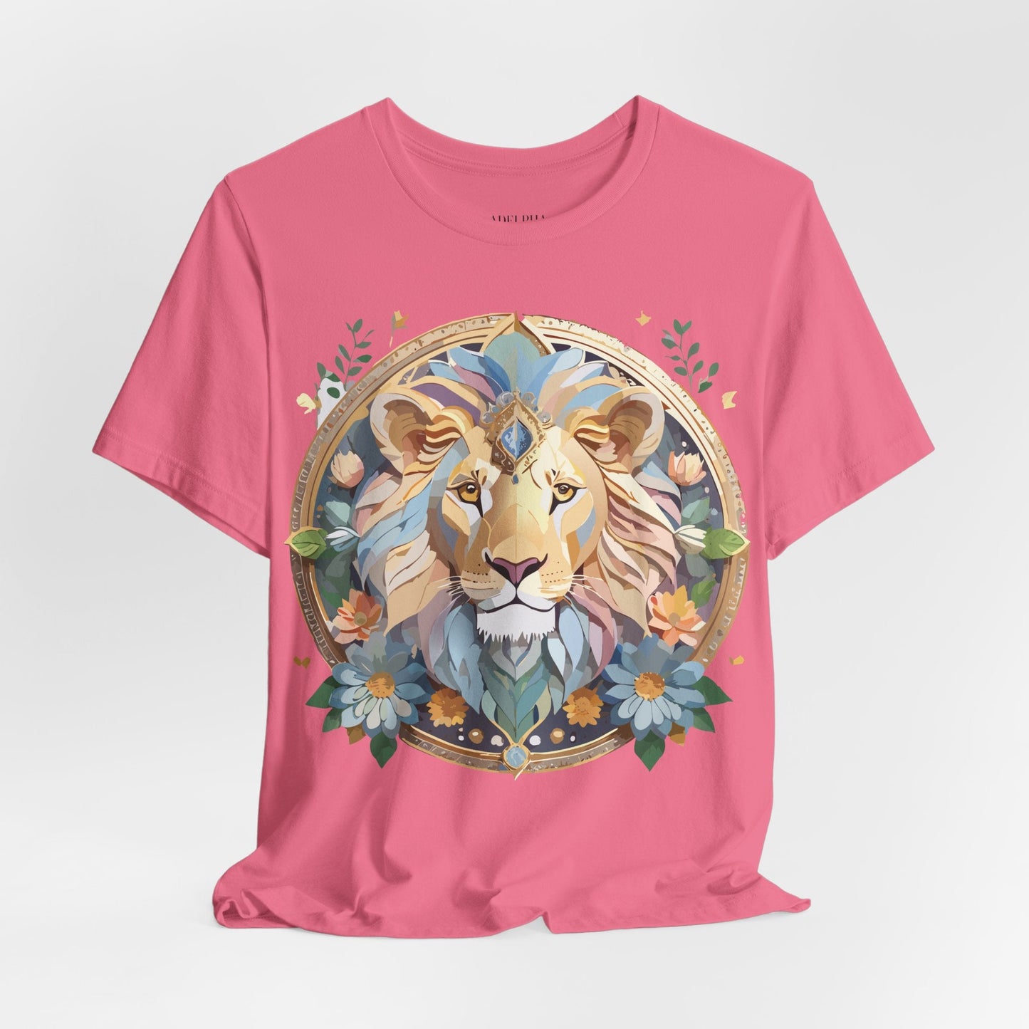 Medallion Graphic Unisex 100 Cotton Vintage Animal Medal Artwork Tee 3