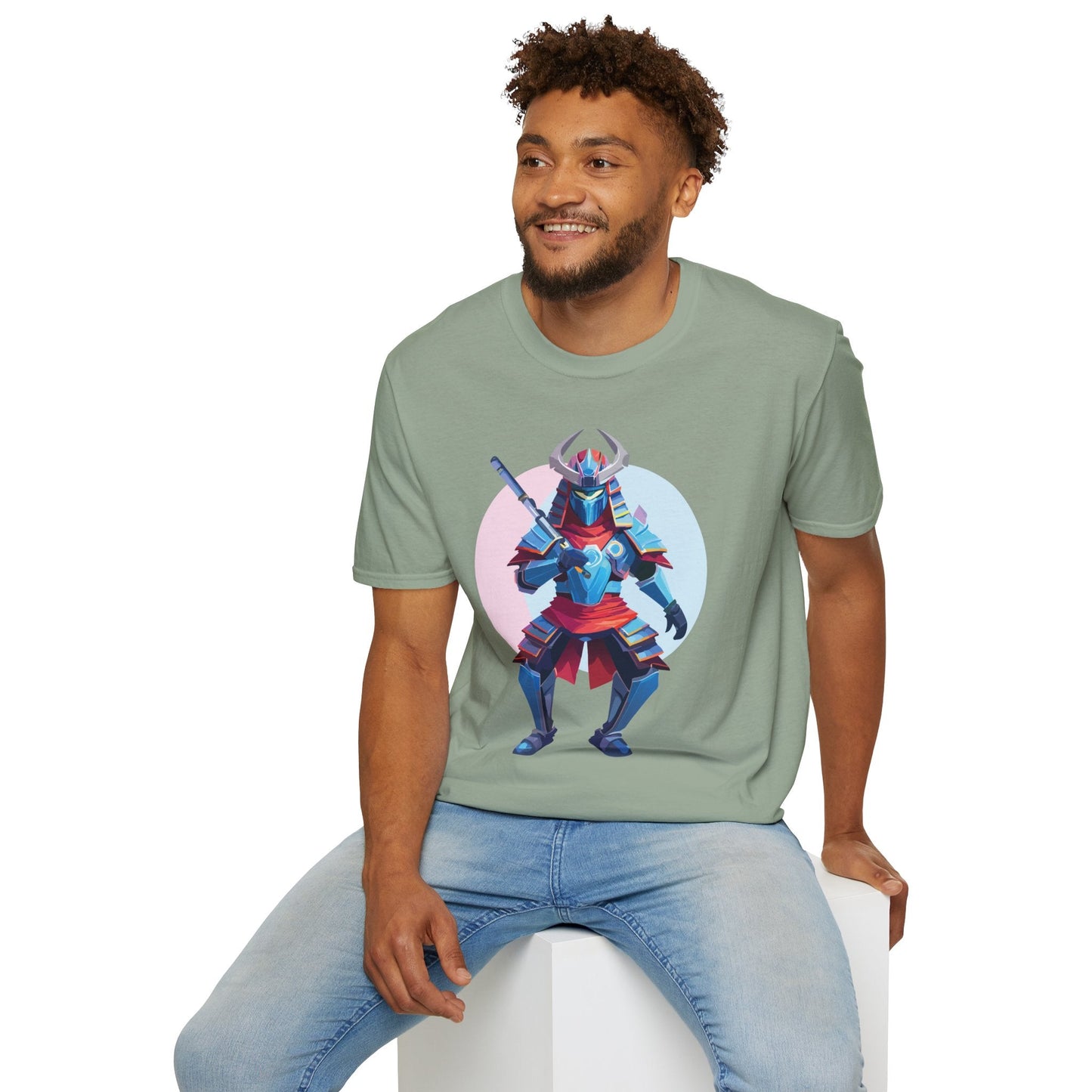 Samurai T Shirt Unisex Softstyle Tee Made From 100 Percent Ring Spun Cotton Gildan 64000