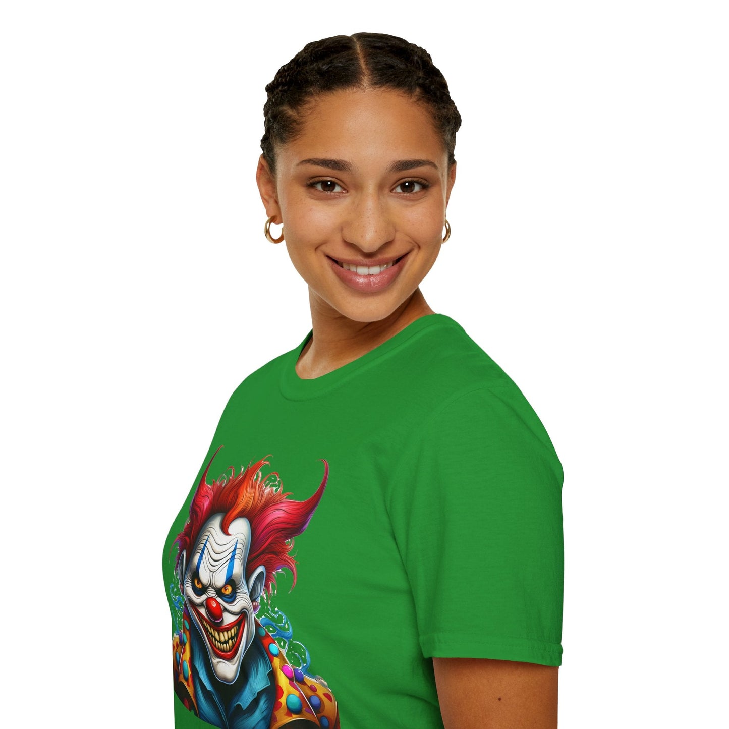 Clown Shirt Unisex Tee Circus Shirt Funny Man Shirt Scary Man Tee 100 Percent Cotton Gildan 64000