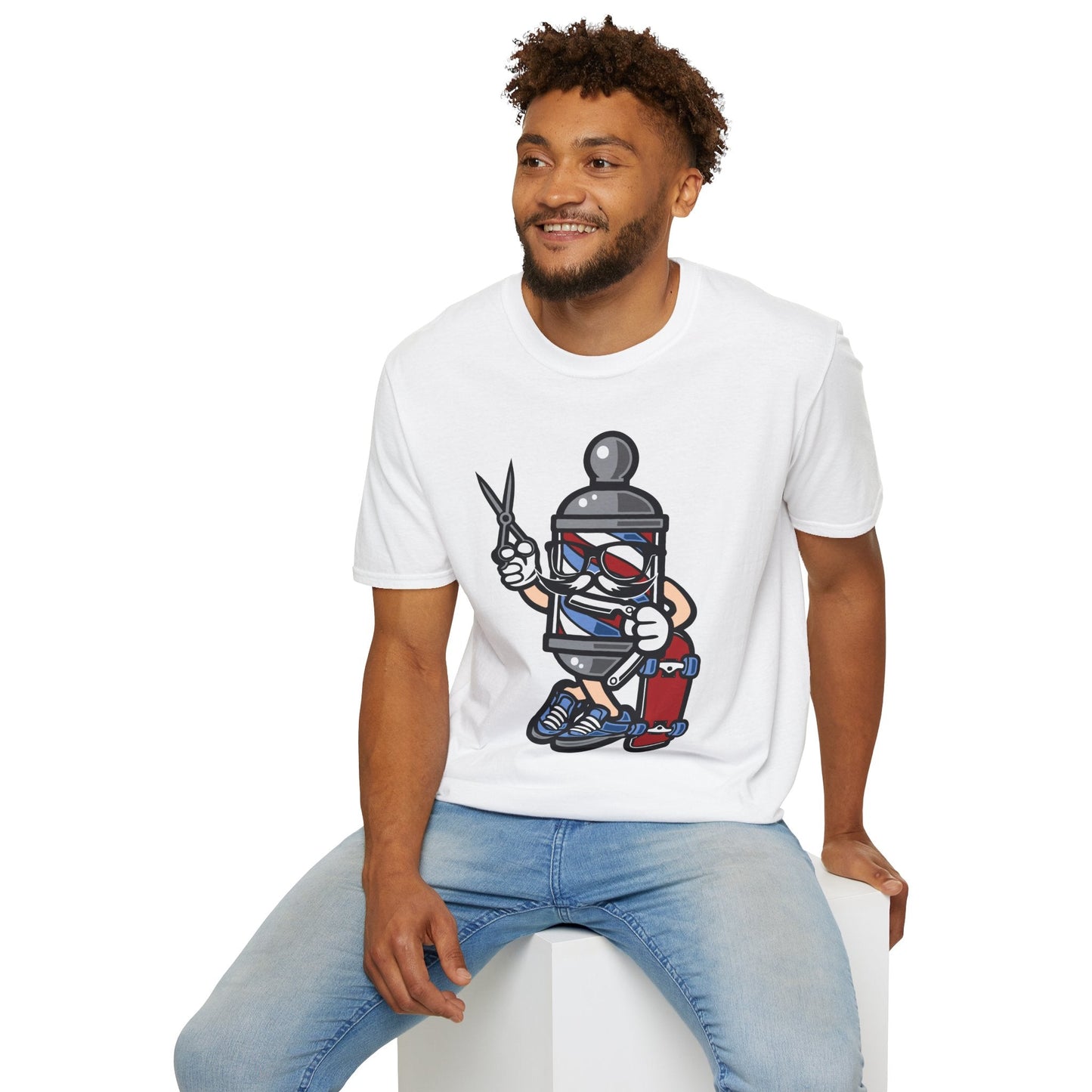 Cartoon Animation T Shirt Unisex Funny Tee Cotton Gildan Softstyle 64000 Comfortable Wear