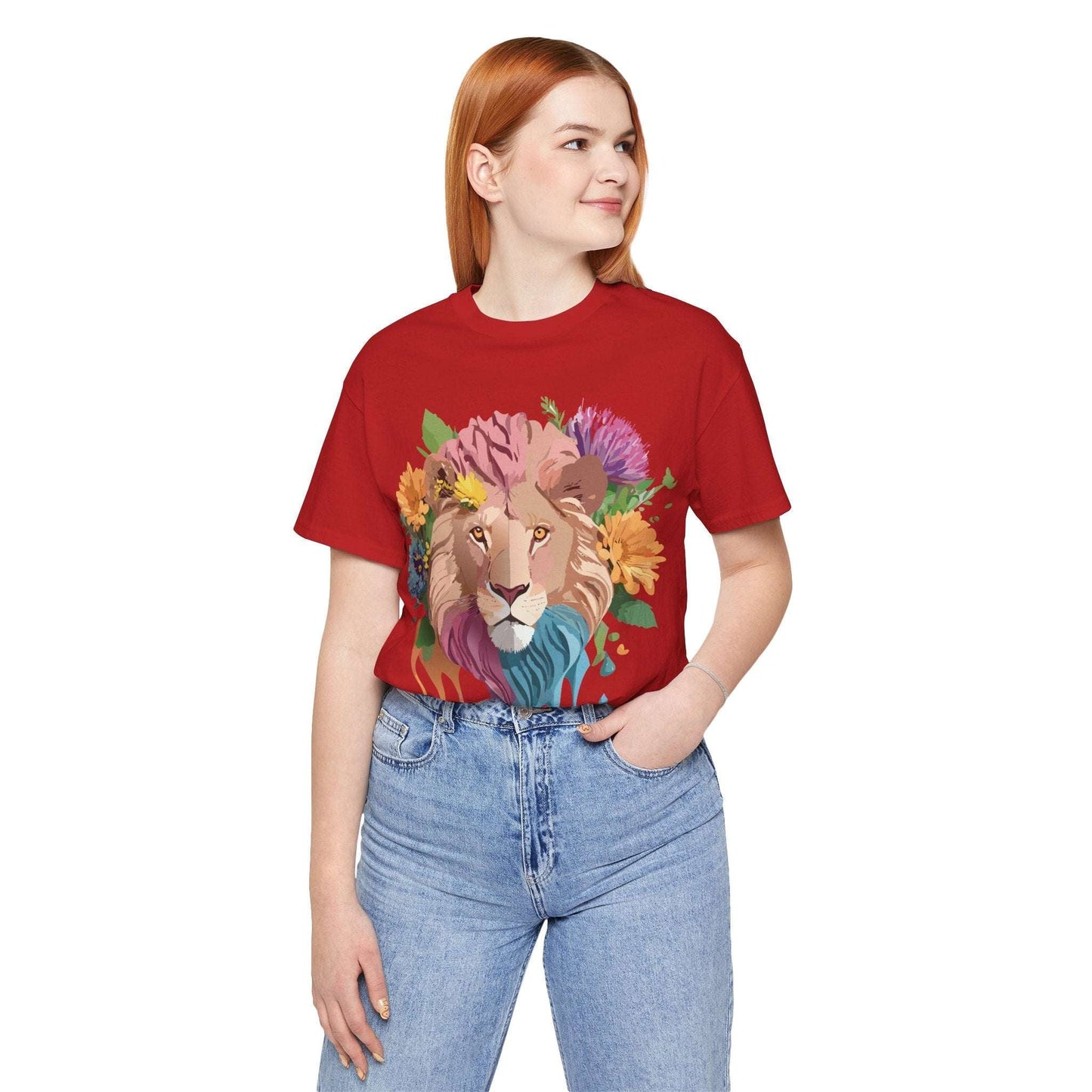 Lion Graphic Tee Unisex Jersey Short Sleeve Art Design Premium Vintage Inspired By Adelpha