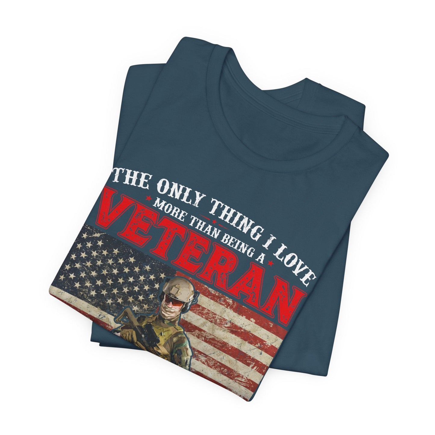 Army Veteran Patriotic Graphic Design Unisex Cotton T-Shirt v30