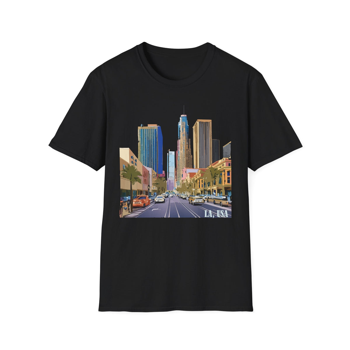Downtown Los Angeles City Skyline T-Shirt | Urban Cityscape Tee