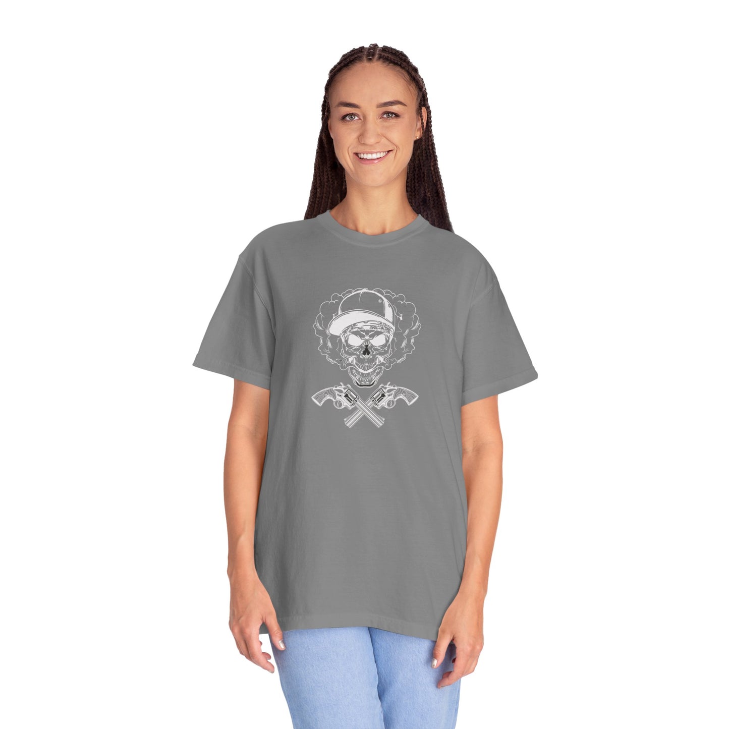 Camiseta unisex de algodón con calavera