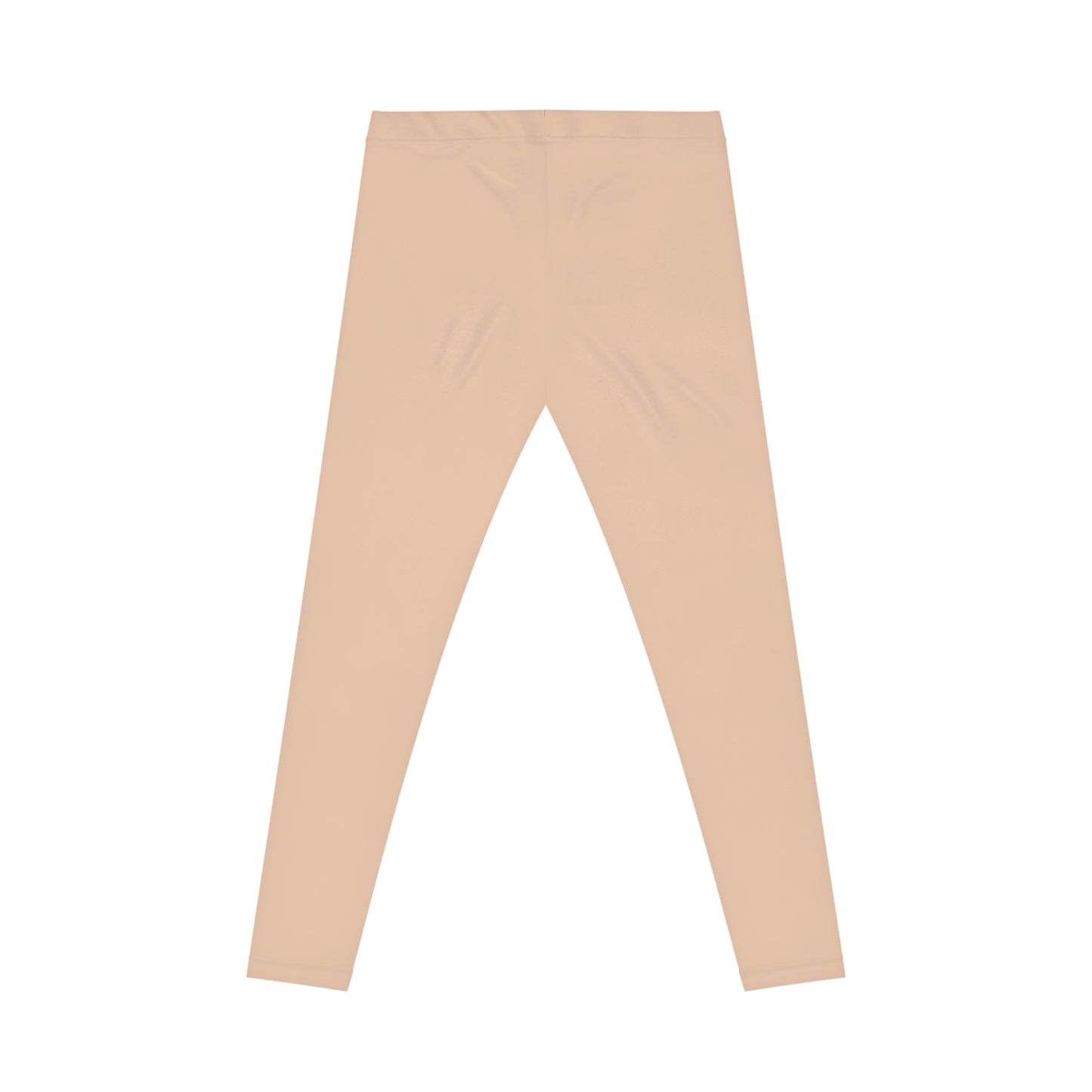 Desert Sand Tan Color Women's Poly-Span Casual Leggings XS-2XL