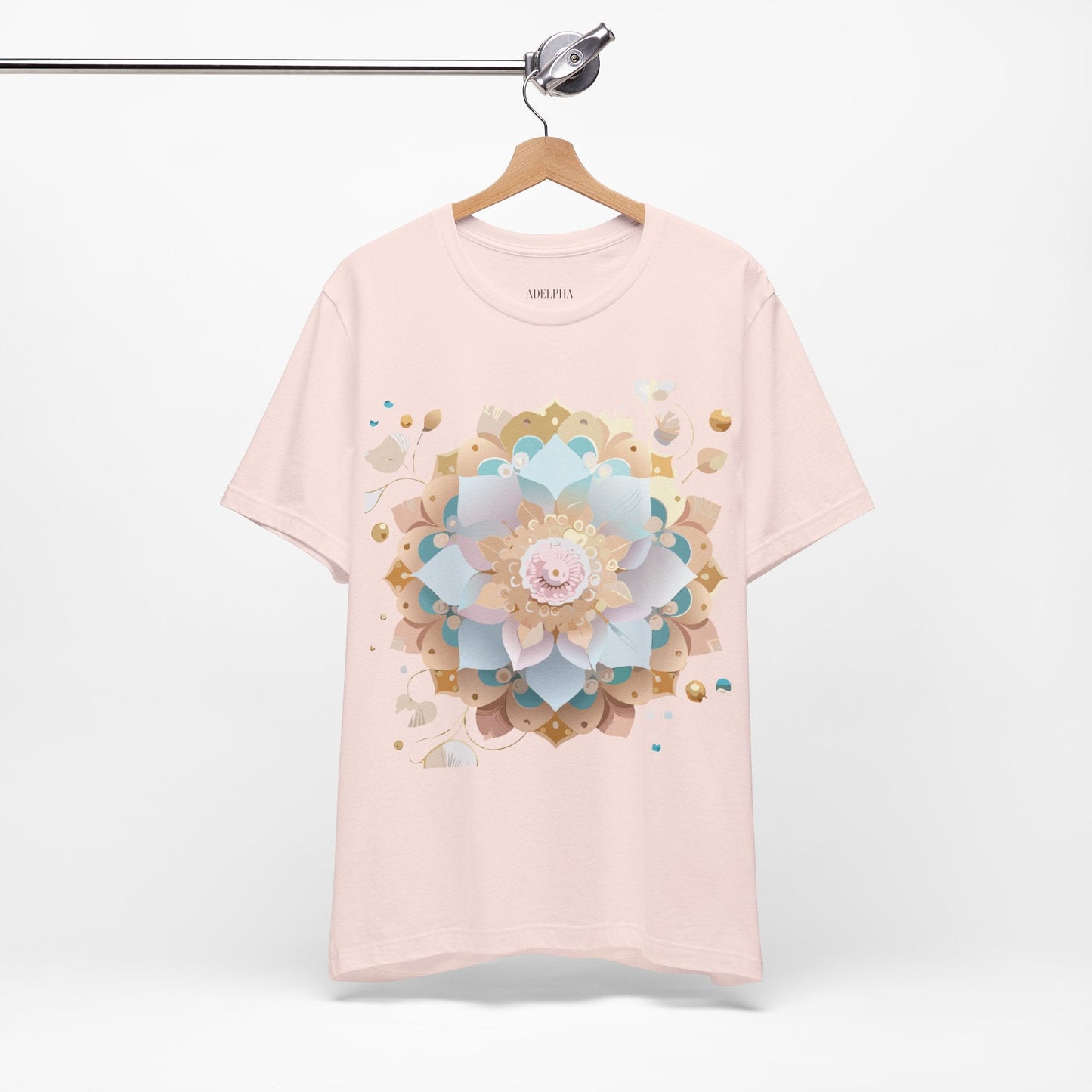 Mandala Graphic Unisex 100 Cotton Vintage Floral Artwork Tee 9